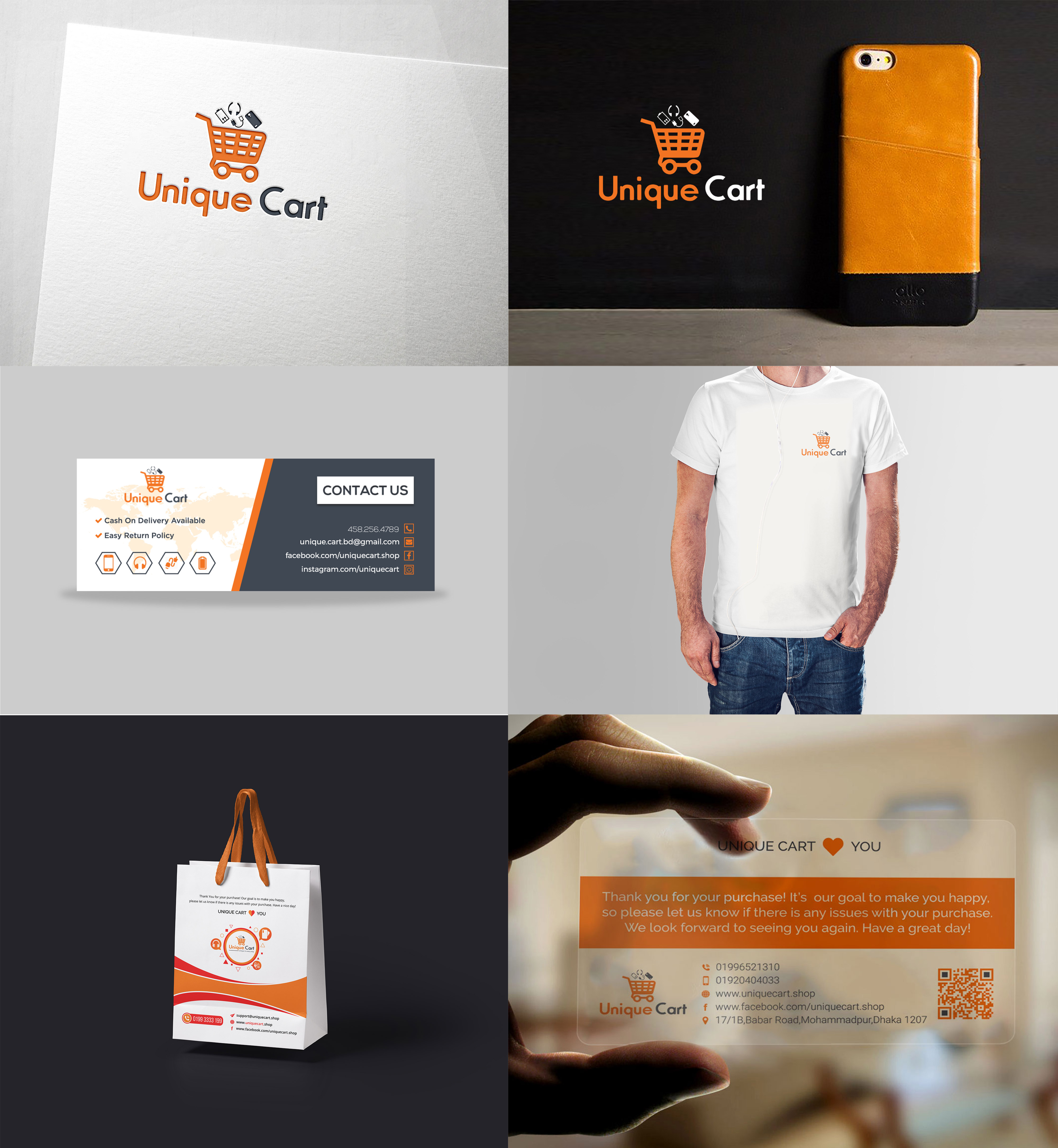 Logo Design for Unique Cart by Atikul Islam Logo Design for Unique Cart in Logo & Brand Identity Inspiration by Atikul Islam