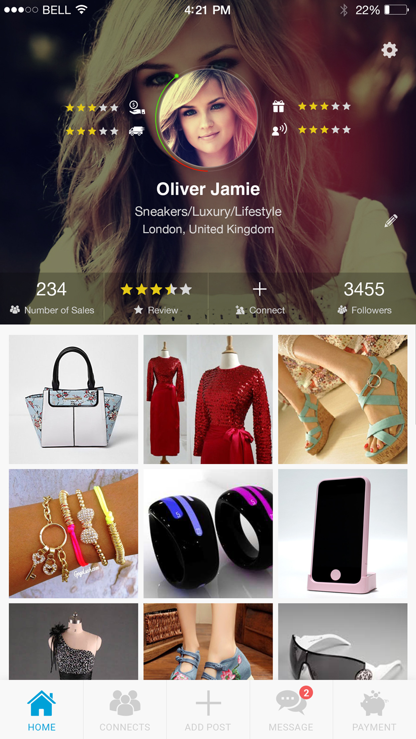 Profile Screen by Manarpan189 Profile Screen in Mobile Apps Design Inspiration by Manarpan189