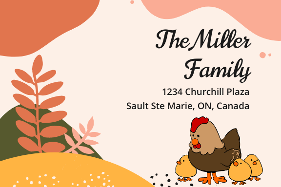 Family Address Label by Graphinir Family Address Label in Label Design Inspiration by Graphinir
