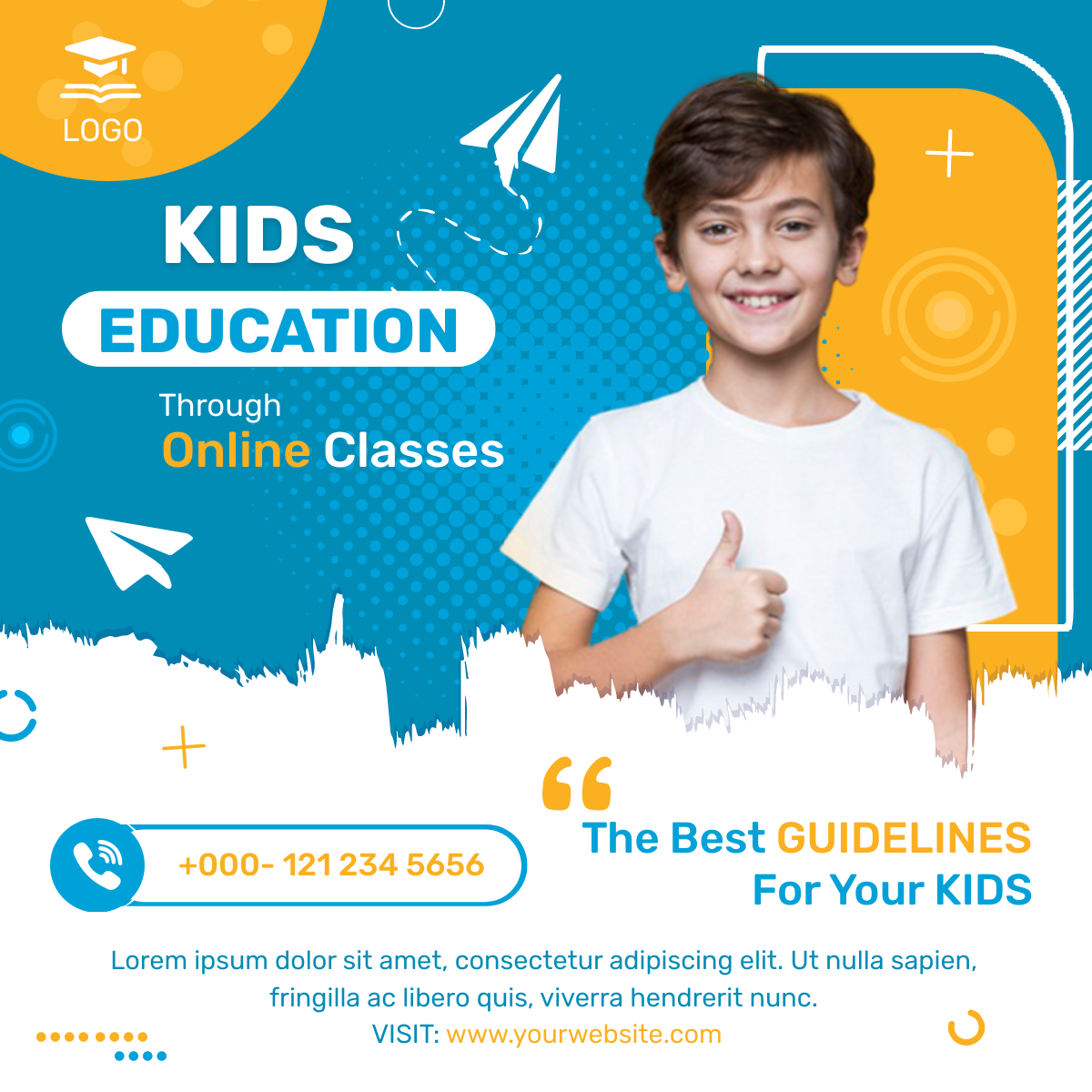 Kids Online Classes Linkedin Post in Linkedin post Inspiration by Graphinir