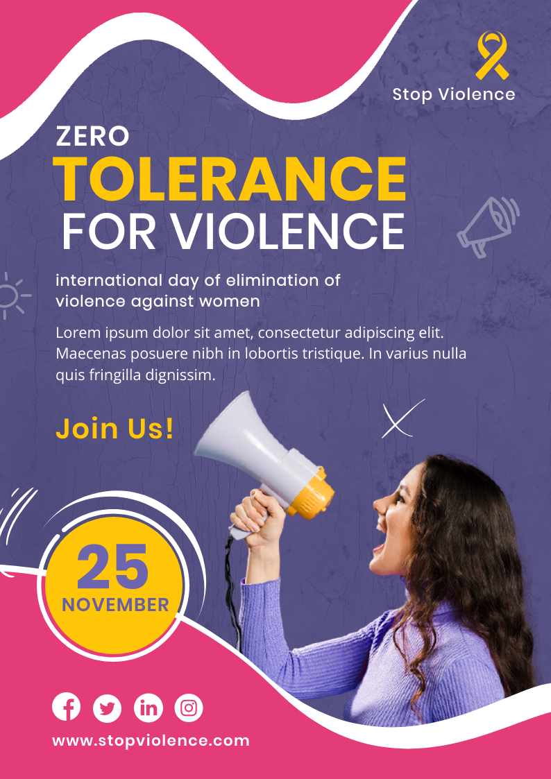Gender Violence Awareness Flyer by Graphinir Gender Violence Awareness Flyer in Print flyer design Inspiration by Graphinir