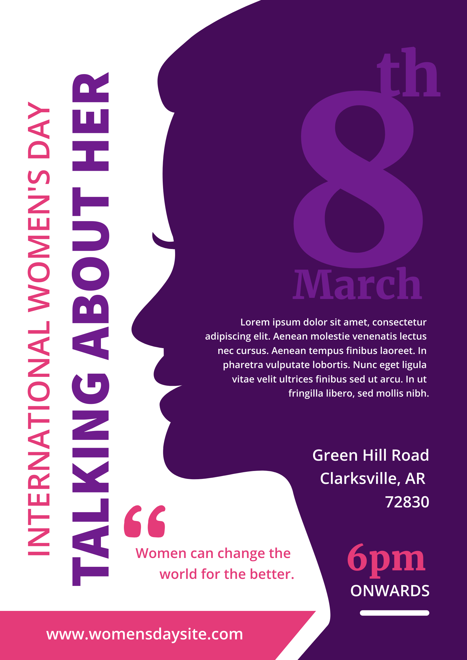 Talking About Her by Graphinir Talking About Her in Poster Design Inspiration by Graphinir