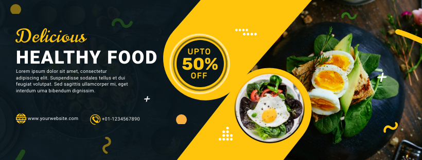 Delicious Healthy Food FB Cover by Graphinir Delicious Healthy Food FB Cover in Facebook Cover Inspiration by Graphinir