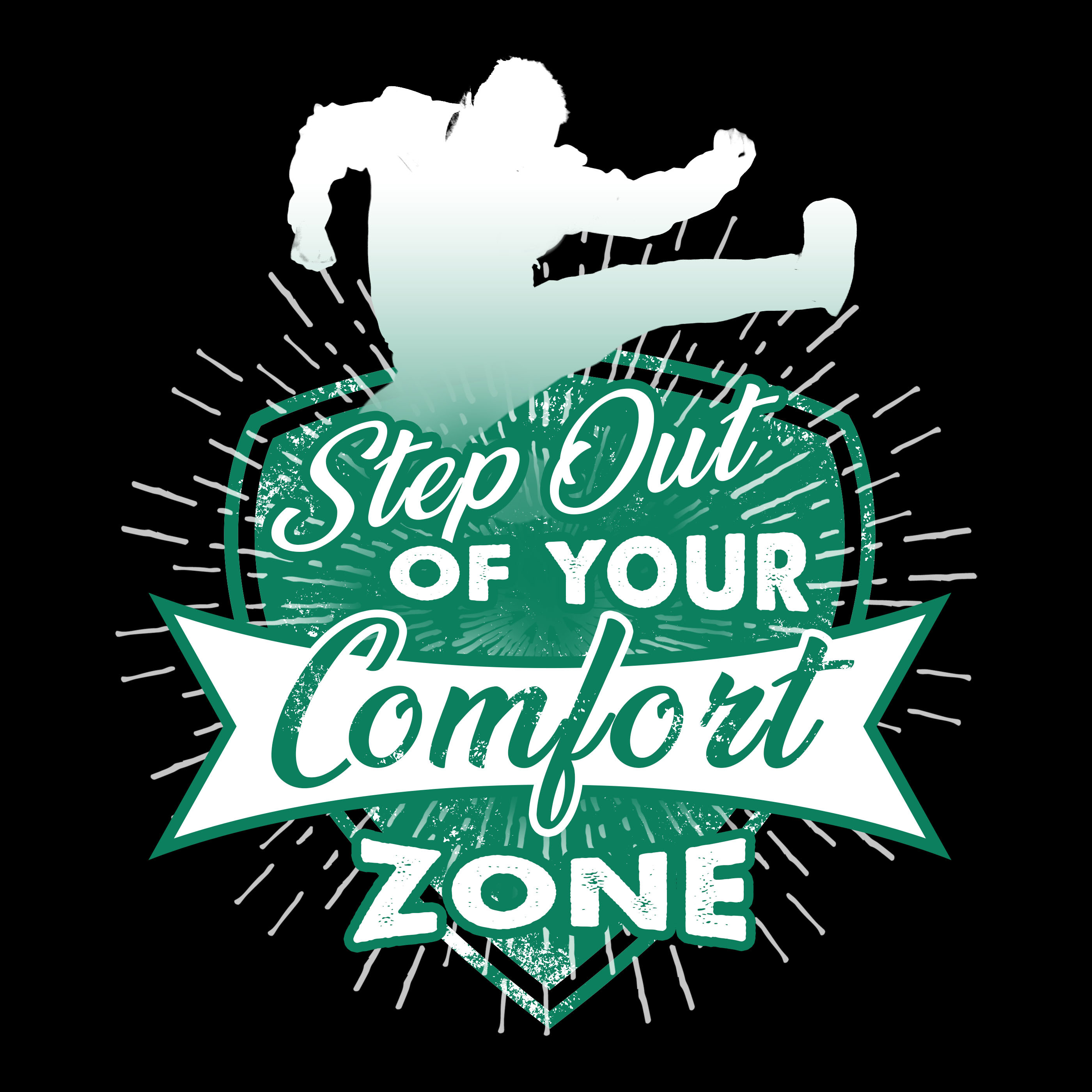 Step Out Of Your Comfort Zone V2 by Graphinir Step Out Of Your Comfort Zone V2 in Digital Art Inspiration by Graphinir