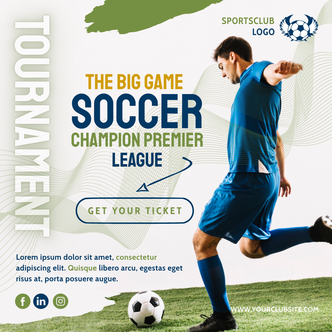 Soccer League Instagram Post By Niranjan Kumar 360300 Designhill