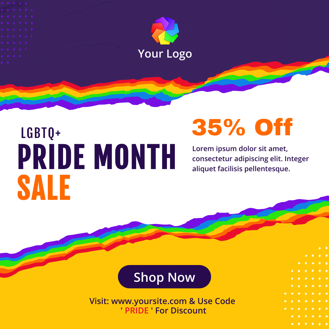 Pride Month Sale Insta Post in Instagram Post Design Inspiration by Graphinir