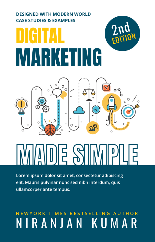 Digital Marketing Made Simple Book by Graphinir Digital Marketing Made Simple Book in eBook cover design Inspiration by Graphinir