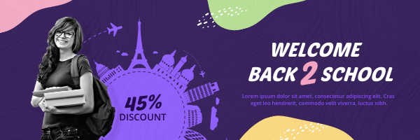 Welcome Back To School Email Header by Graphinir Welcome Back To School Email Header in Email Design Inspiration by Graphinir