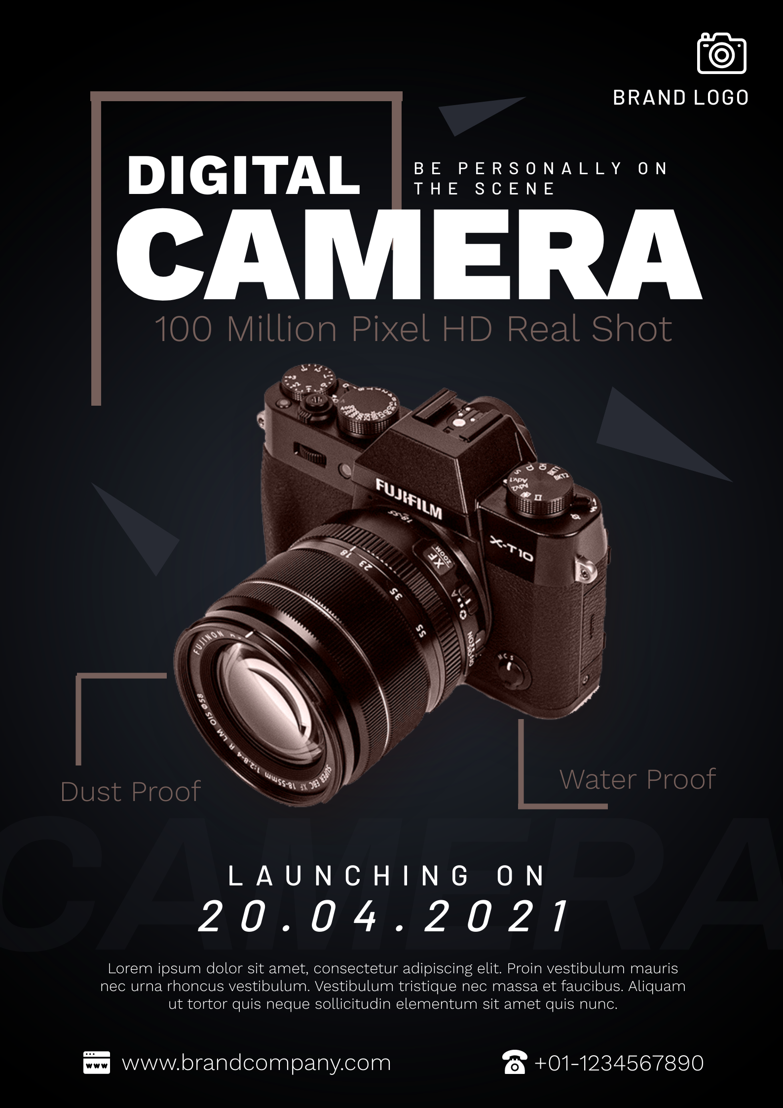 Promo Camera New Camera Product Launch Poster By Graphinir 306768 - Designhill