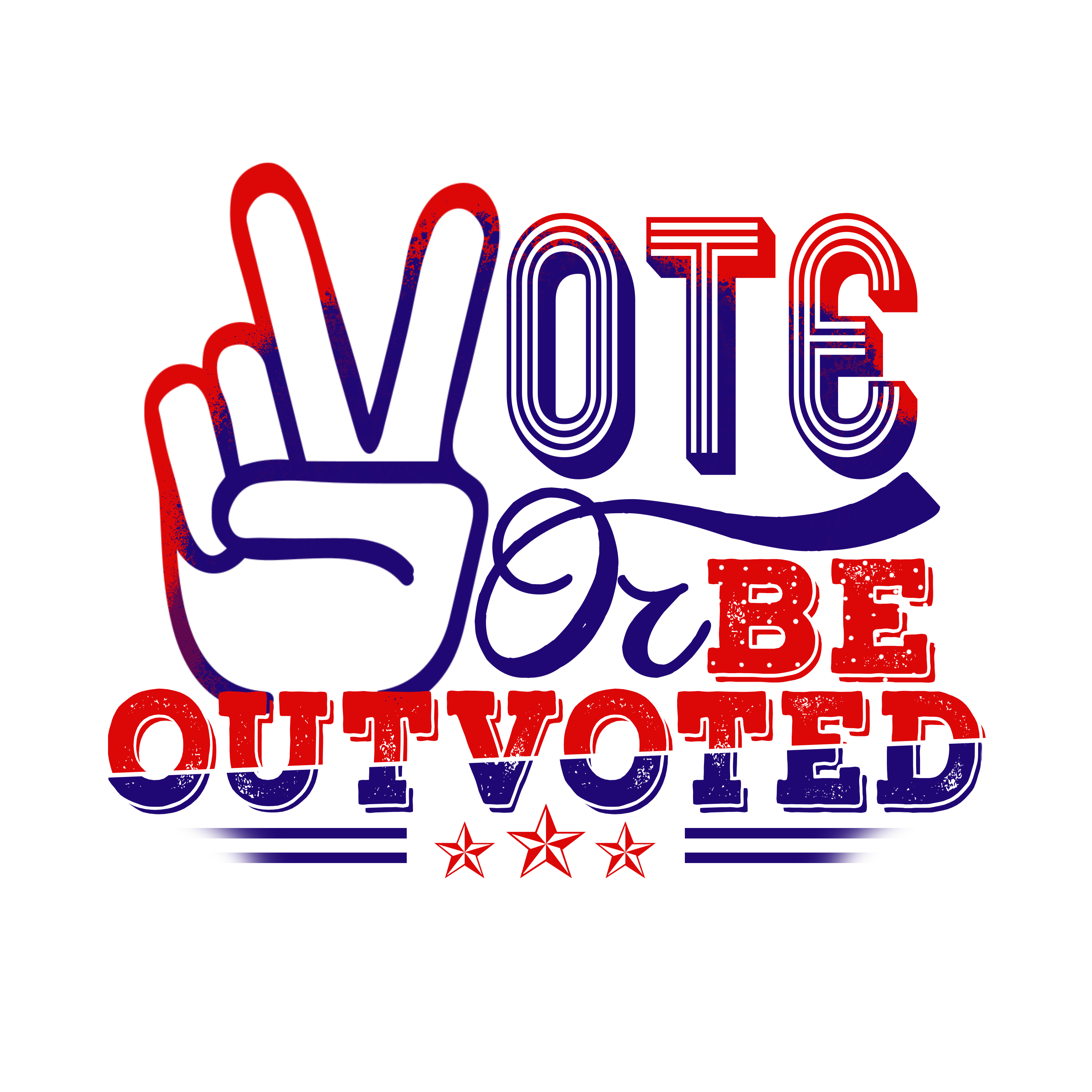 Vote Or Be Outvoted in Typography Inspiration by Graphinir