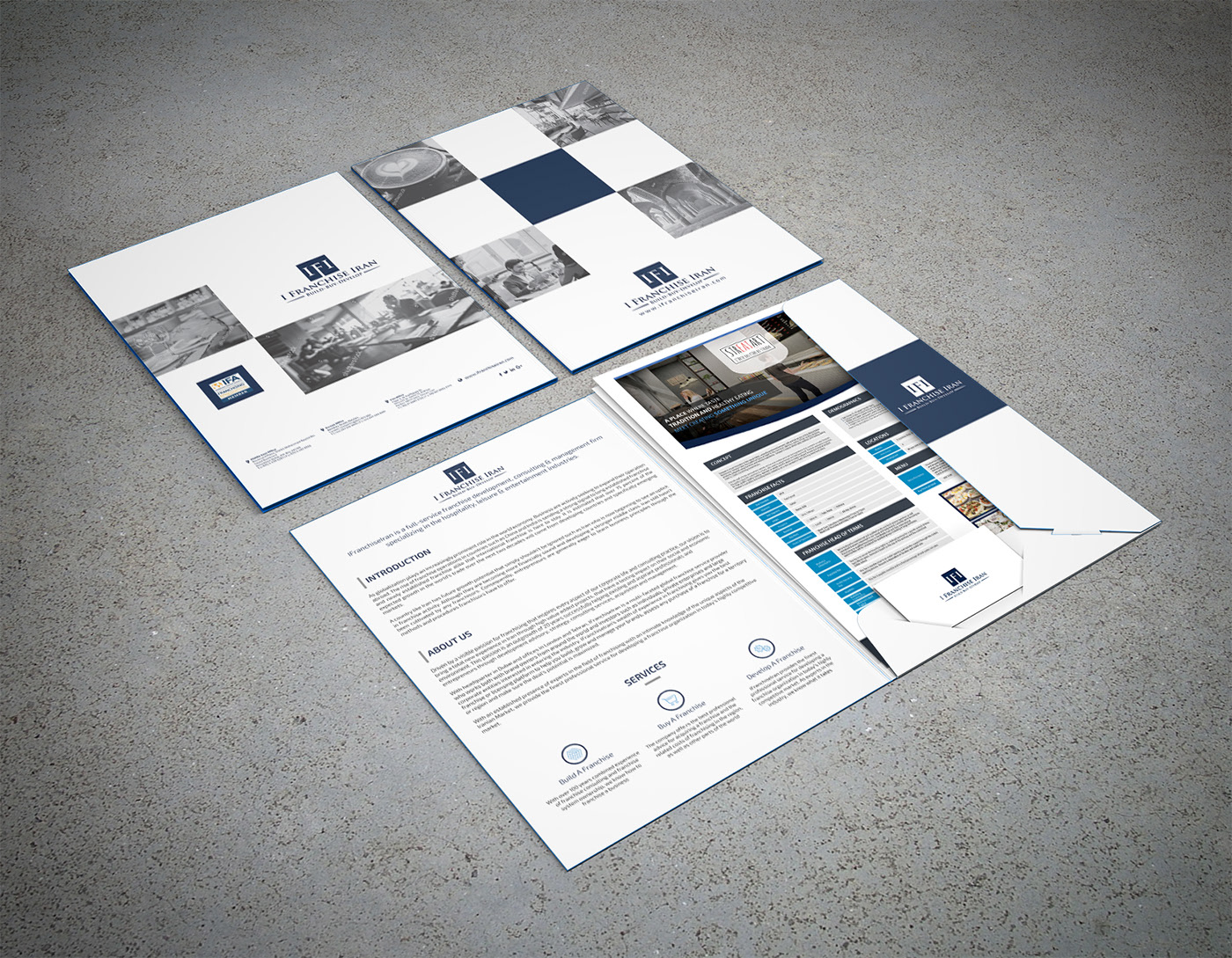 Folder Design Mockup in Brochure Design Inspiration by Moataz Azab