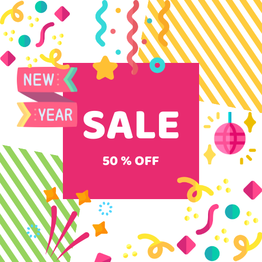 New Year sale flyer by Dragana Komljenović New Year sale flyer in Print flyer design Inspiration by Dragana Komljenović