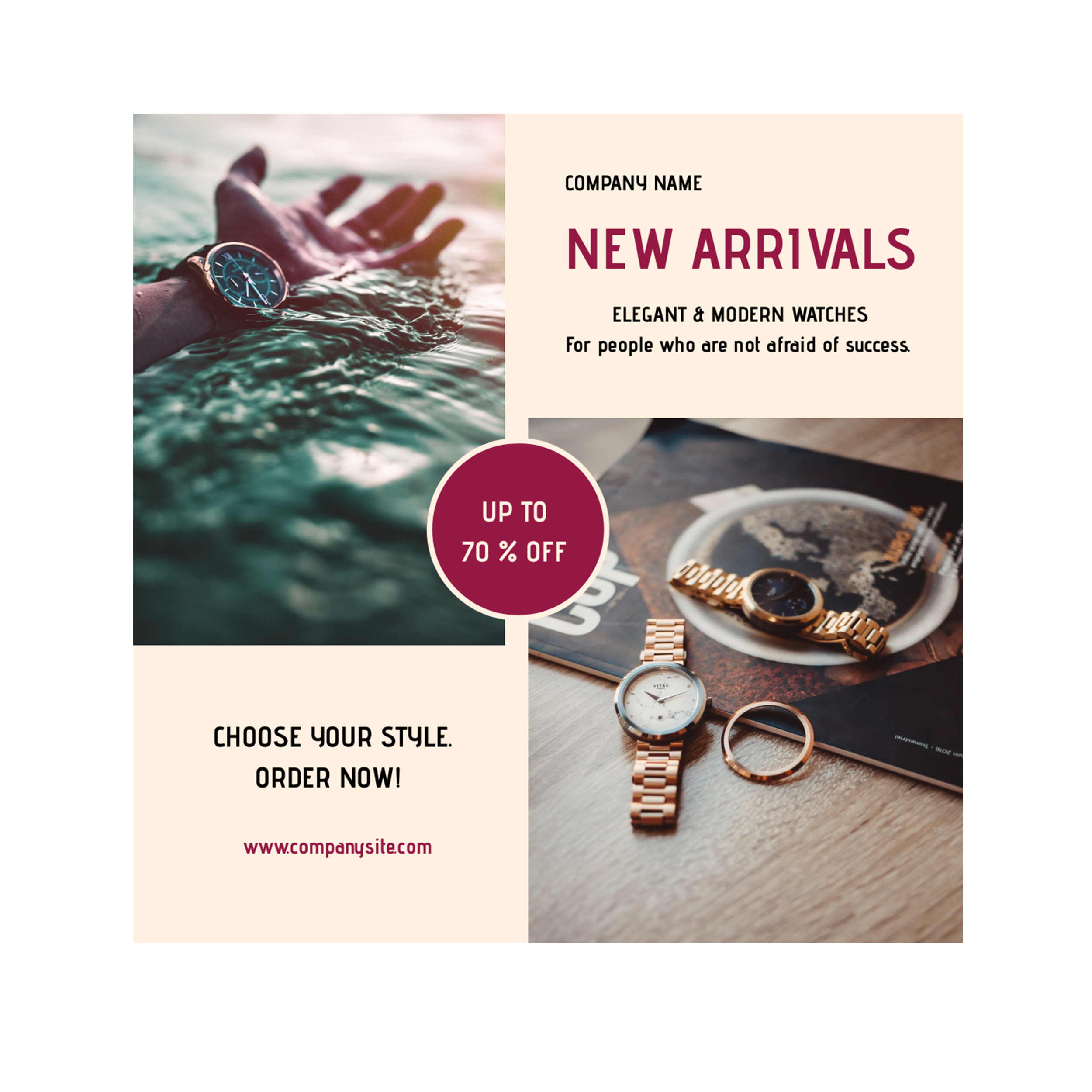 New Arrivals in Instagram Post Design Inspiration by Dragana Komljenović
