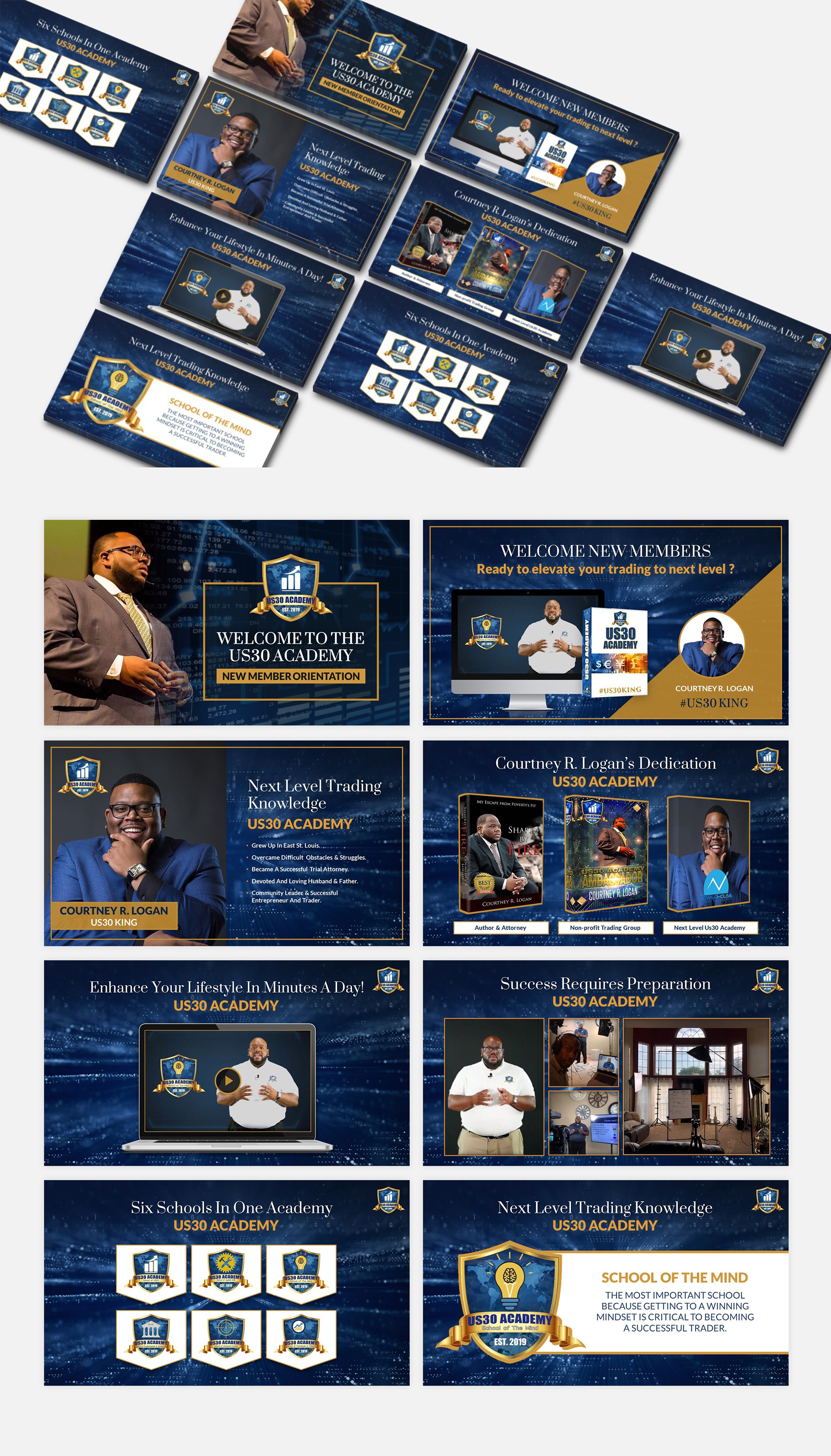 US30 Academy Powerpoint by Creative_ahmed US30 Academy Powerpoint in Powerpoint Design Inspiration by Creative_ahmed