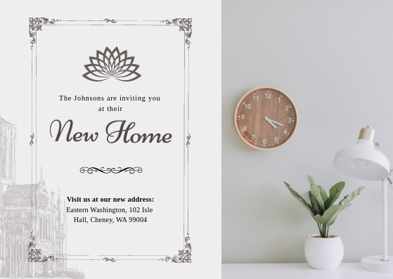 address change invitation card in Card Inspiration by Reetika Singharia