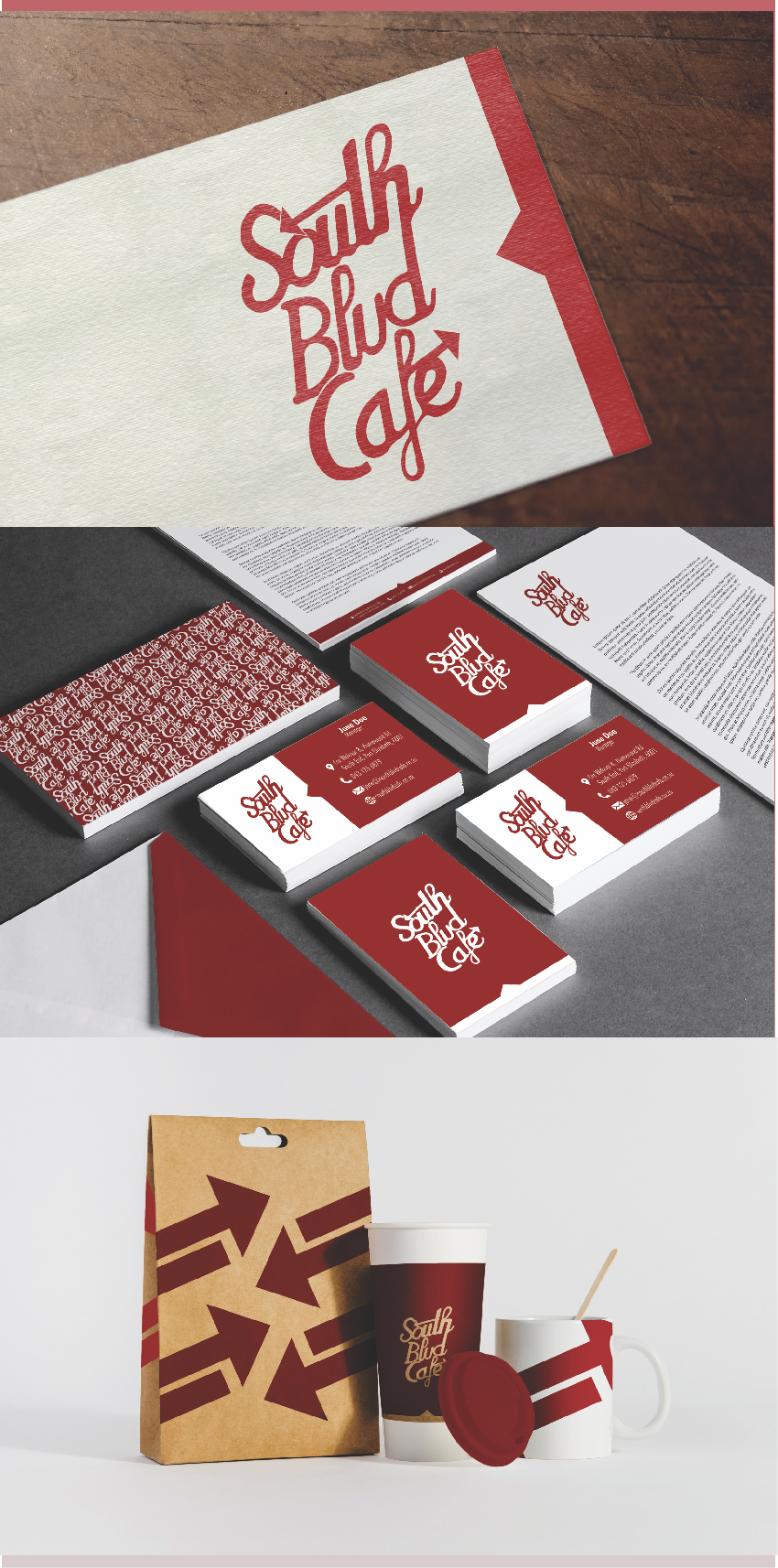 South Blvd Cafe in Logo & Brand Identity Inspiration by Chantewheller14