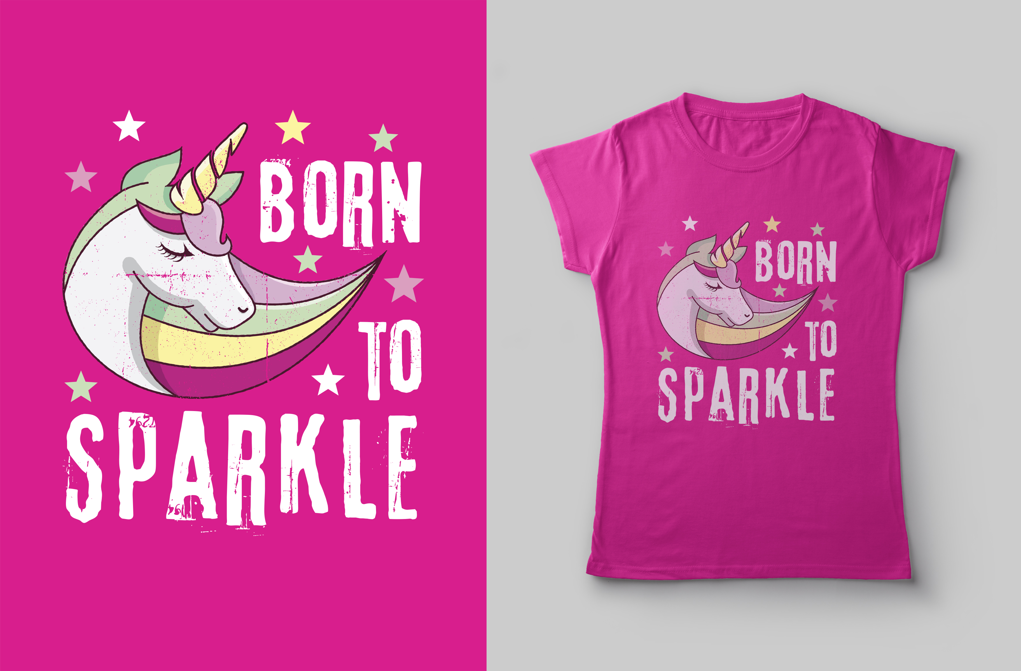 Born to sparkle by Syifa5610 Born to sparkle in T-Shirt Design Inspiration by Syifa5610