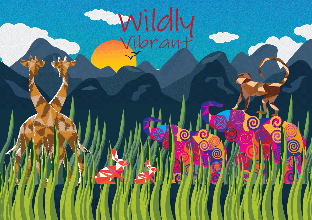 Wildly Vibrant by Ritu Chandak Wildly Vibrant in Illustration and Graphics Inspiration by Ritu Chandak