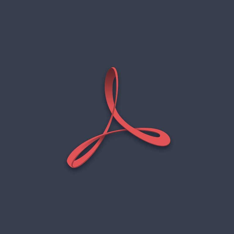 AdobePDF by Sikebogiraz AdobePDF in App Icon or button Design Inspiration by Sikebogiraz