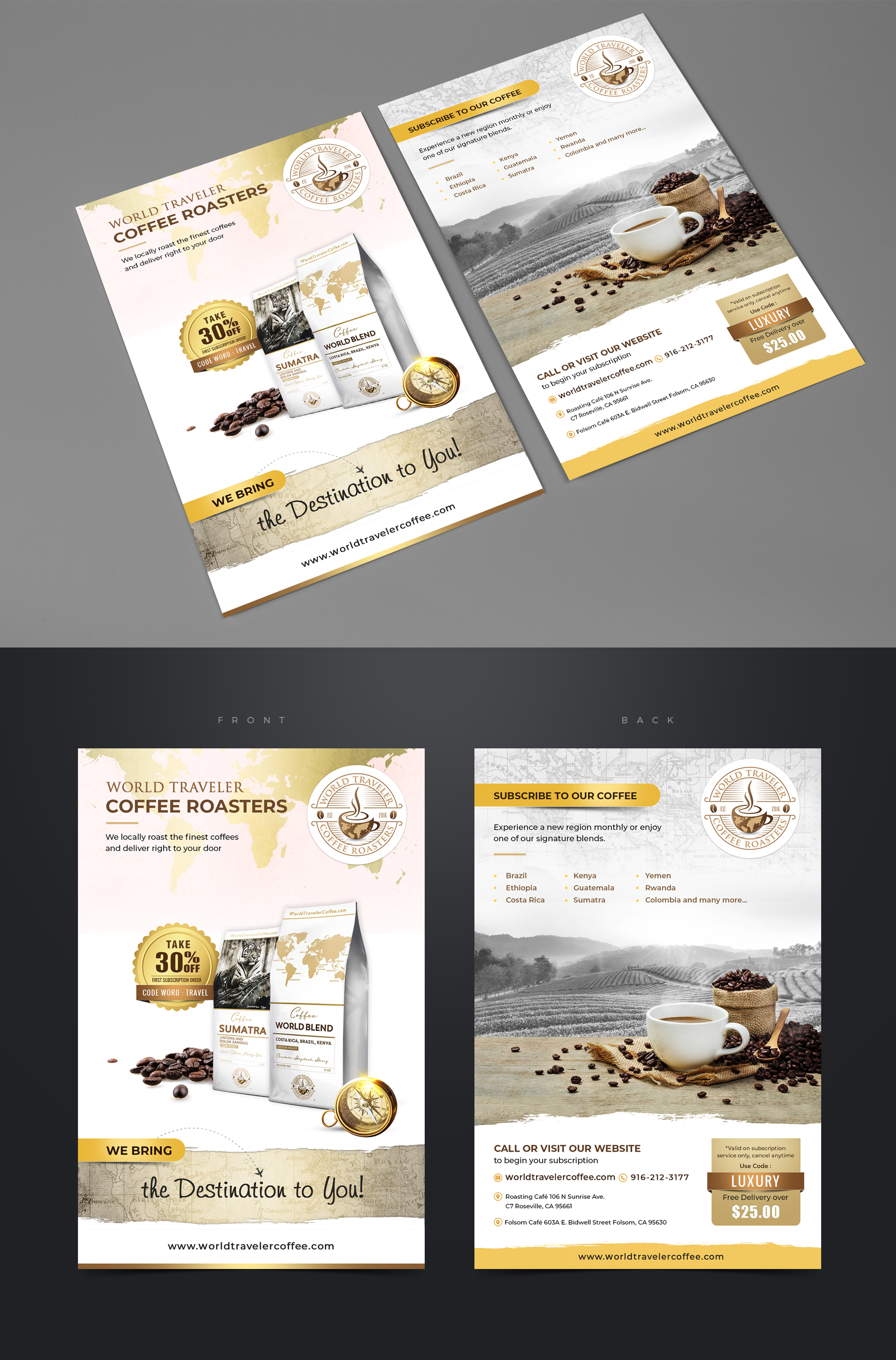 Flyer for coffee shop! in Print flyer design Inspiration by Maityapu