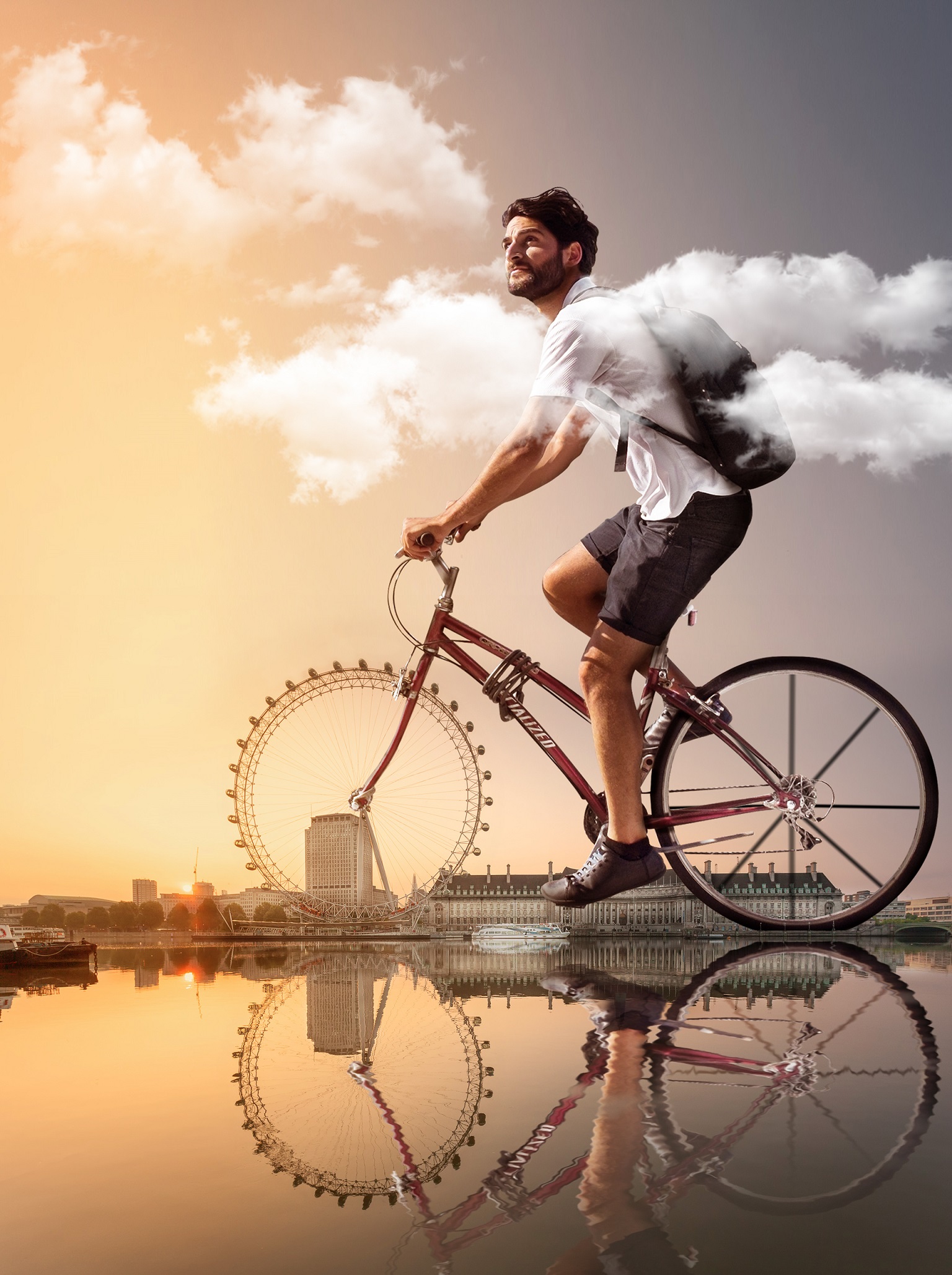 Re-Imagining Architecture.Bicycle. in Visual Art Inspiration by Mohamad Abd Allah