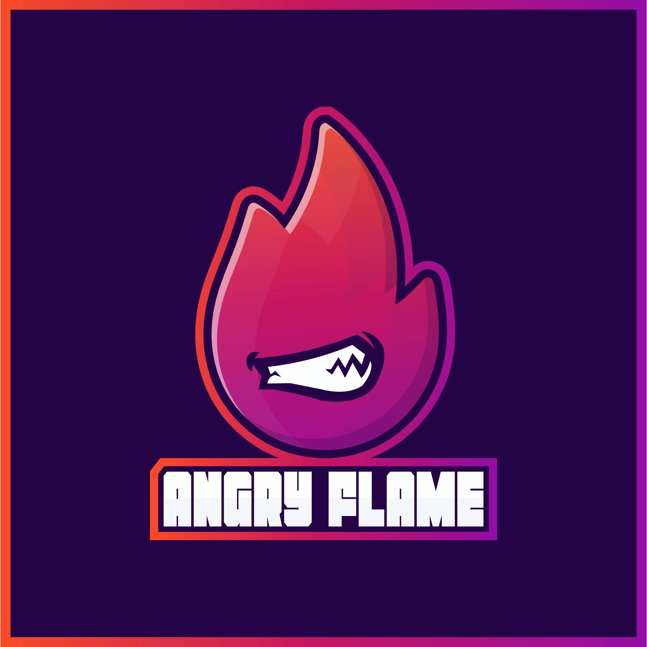 Angry Flame Logo by Usaydmanning Angry Flame Logo in Logo Design Inspiration by Usaydmanning