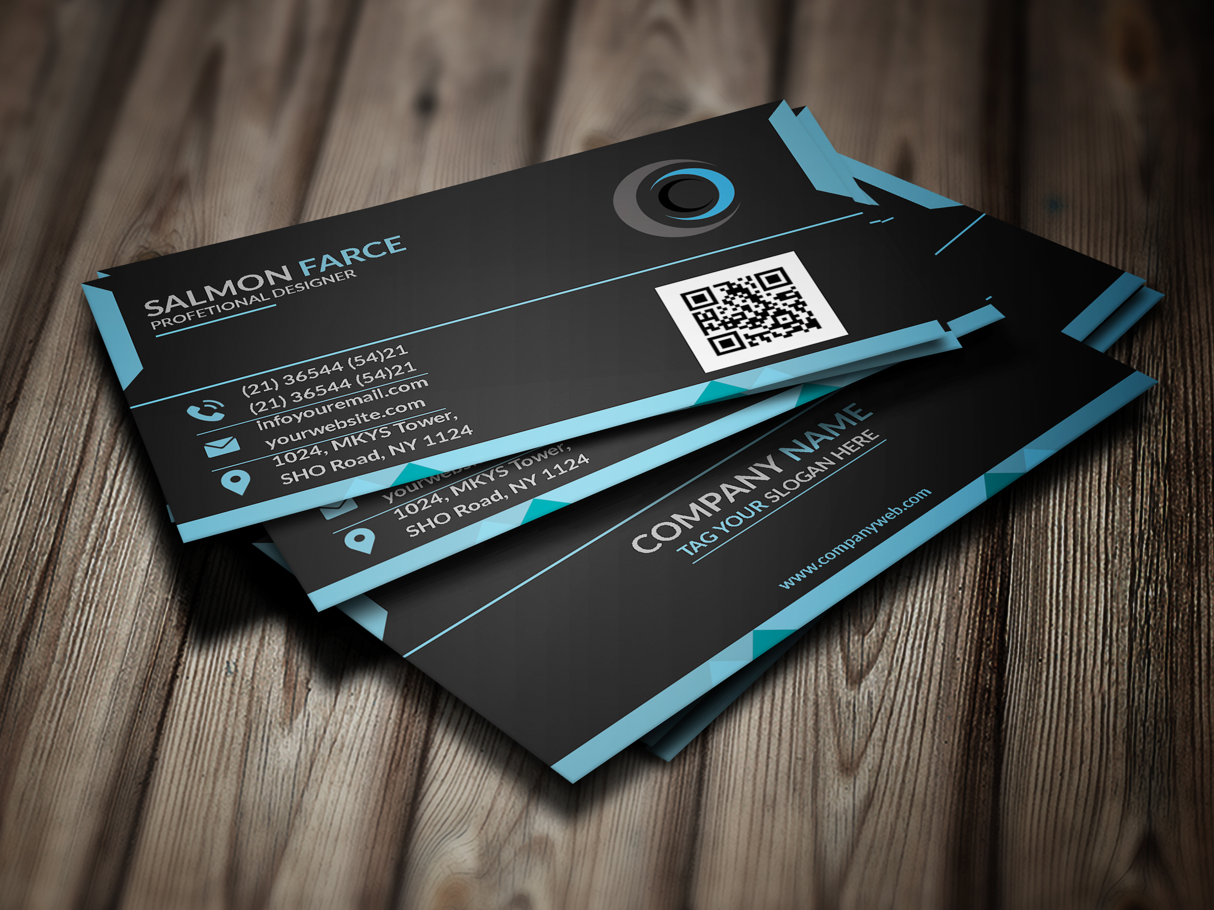 Corporate business card by Alamincd9258 Corporate business card in Business Card Design Inspiration by Alamincd9258