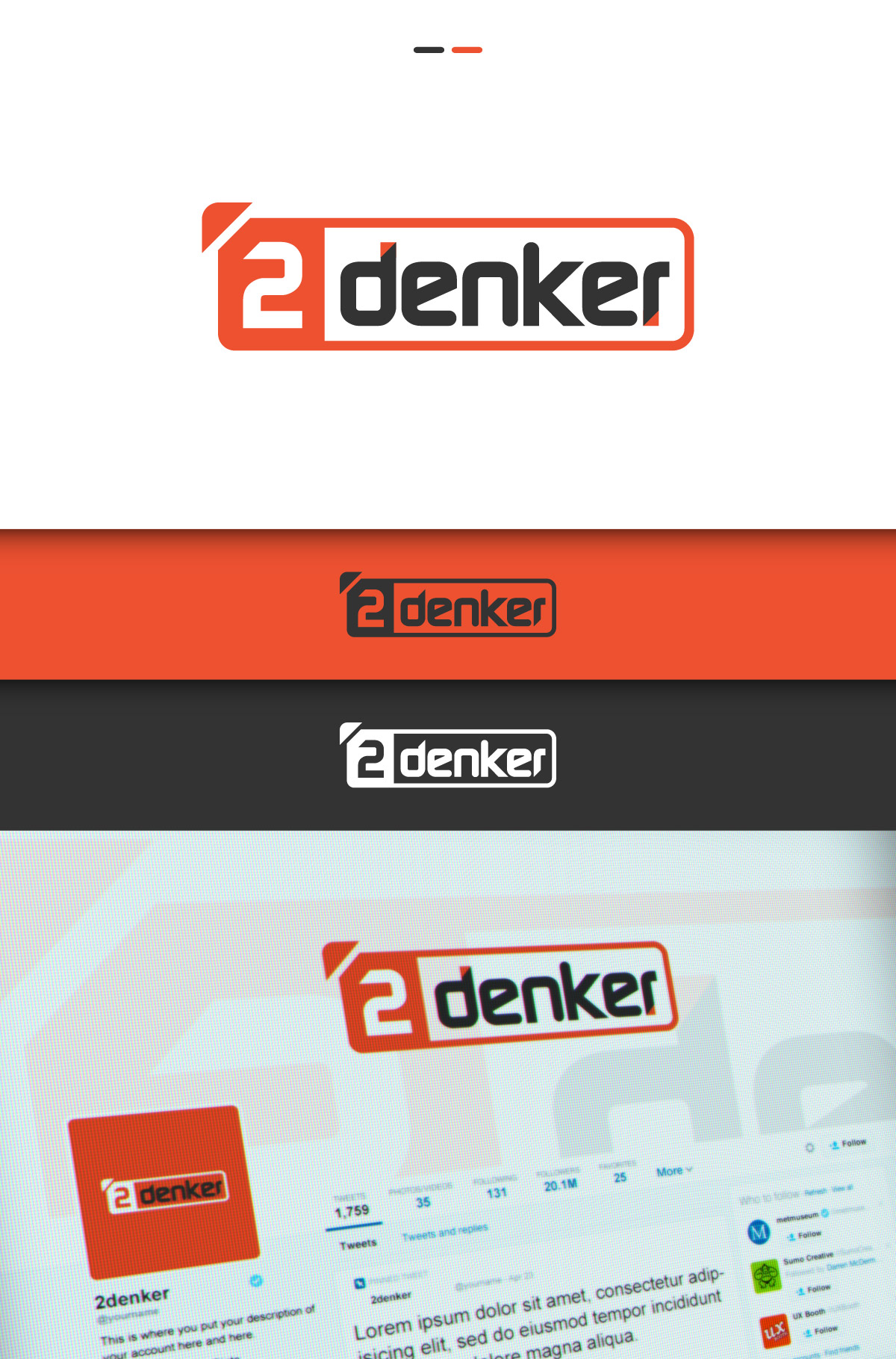 2denker by Endemiq 2denker in Logo & Social Media Pack Inspiration by Endemiq