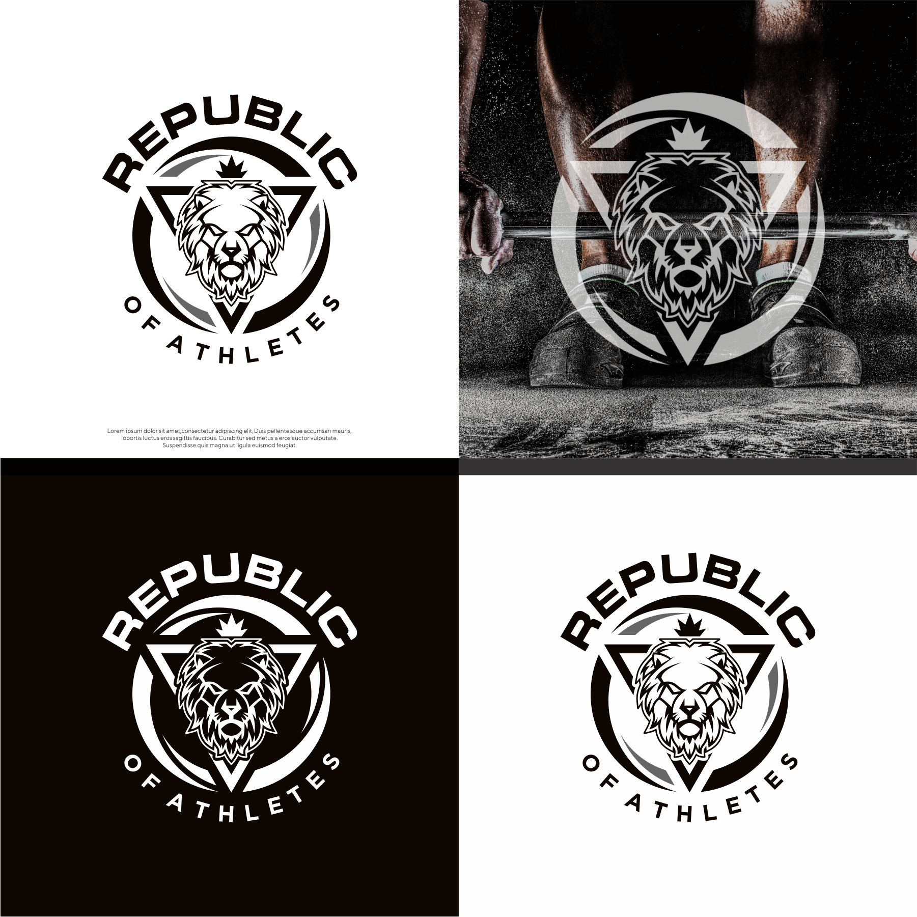 Republic Of Athletes . Strength, Perseverance, Fitness, by Roseminy_ Republic Of Athletes . Strength, Perseverance, Fitness, in Logo Design Inspiration by Roseminy_