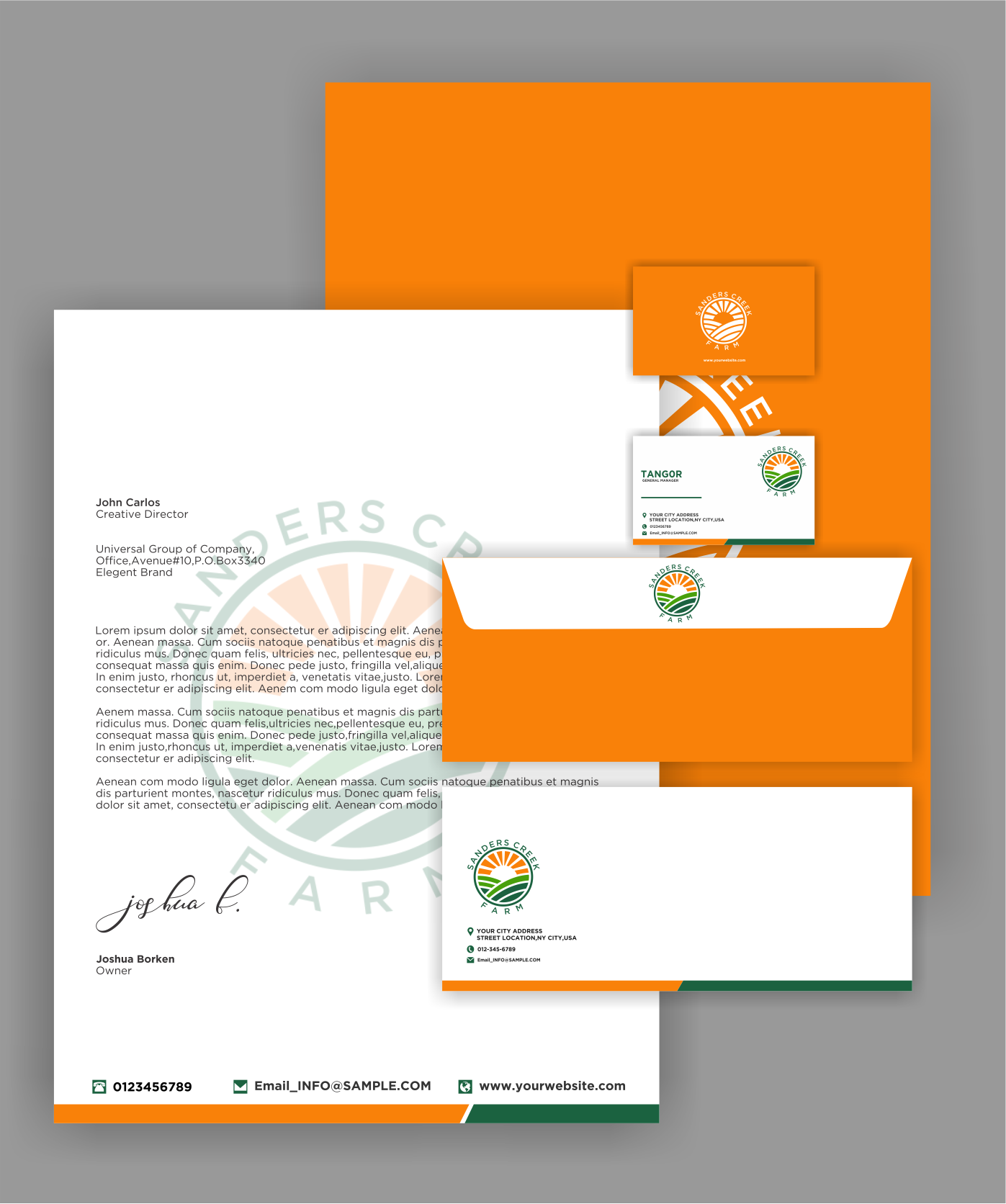 sanders creek farm by Roseminy_ sanders creek farm in Logo & Brand Identity Inspiration by Roseminy_