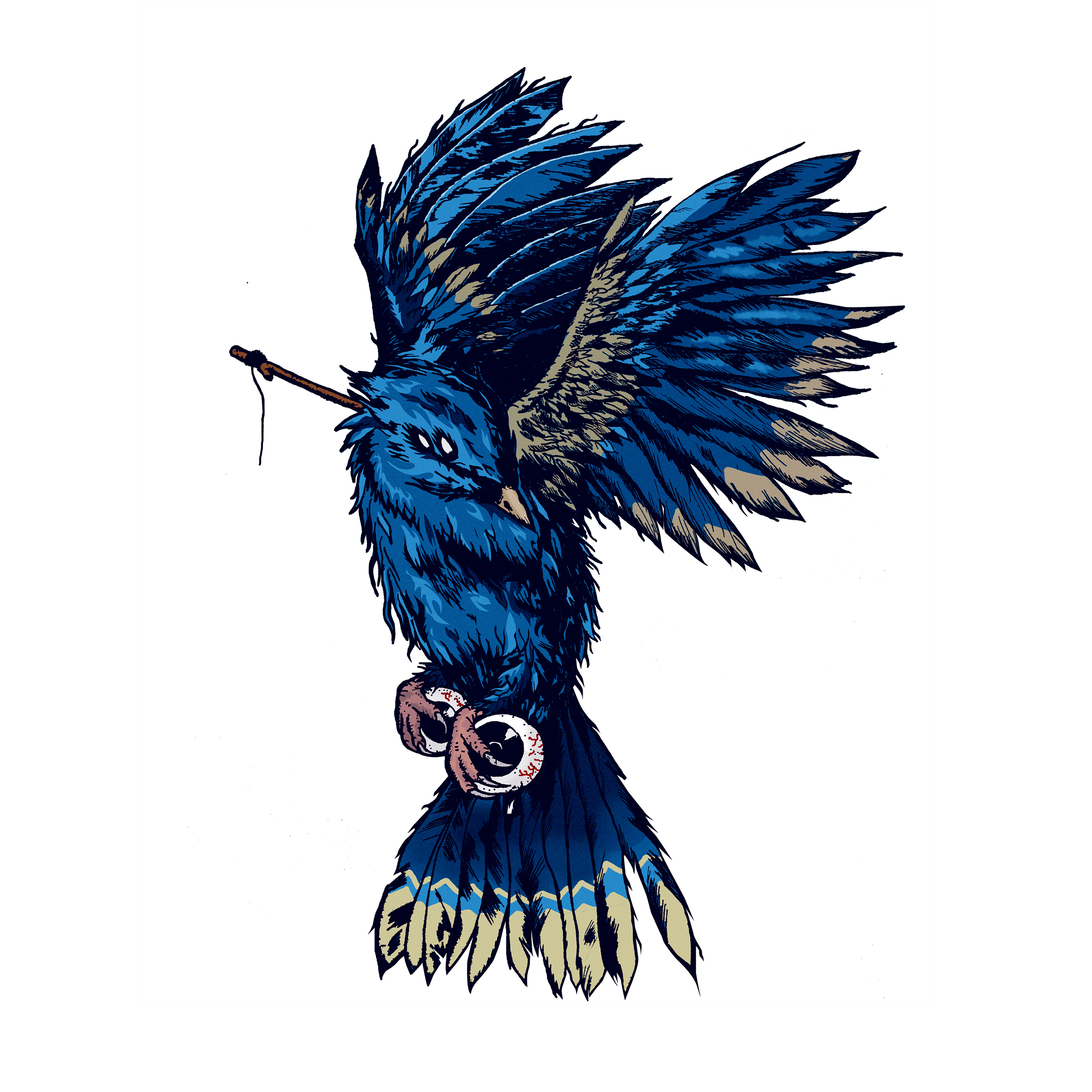 blue bird in Digital Art Inspiration by Oki Akbar