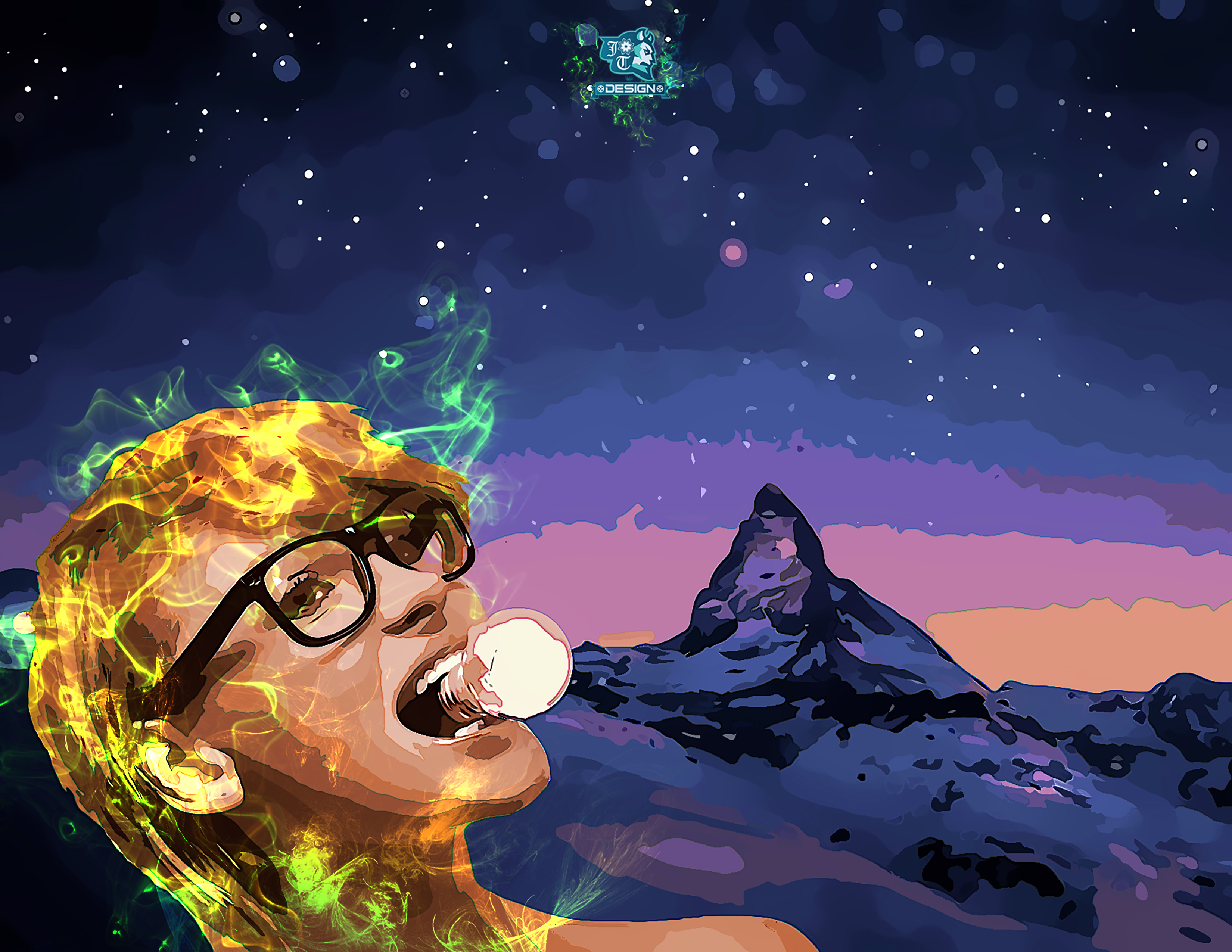 midnight sky by Jegatheeswaran Kesavan midnight sky in Digital Painting Inspiration by Jegatheeswaran Kesavan