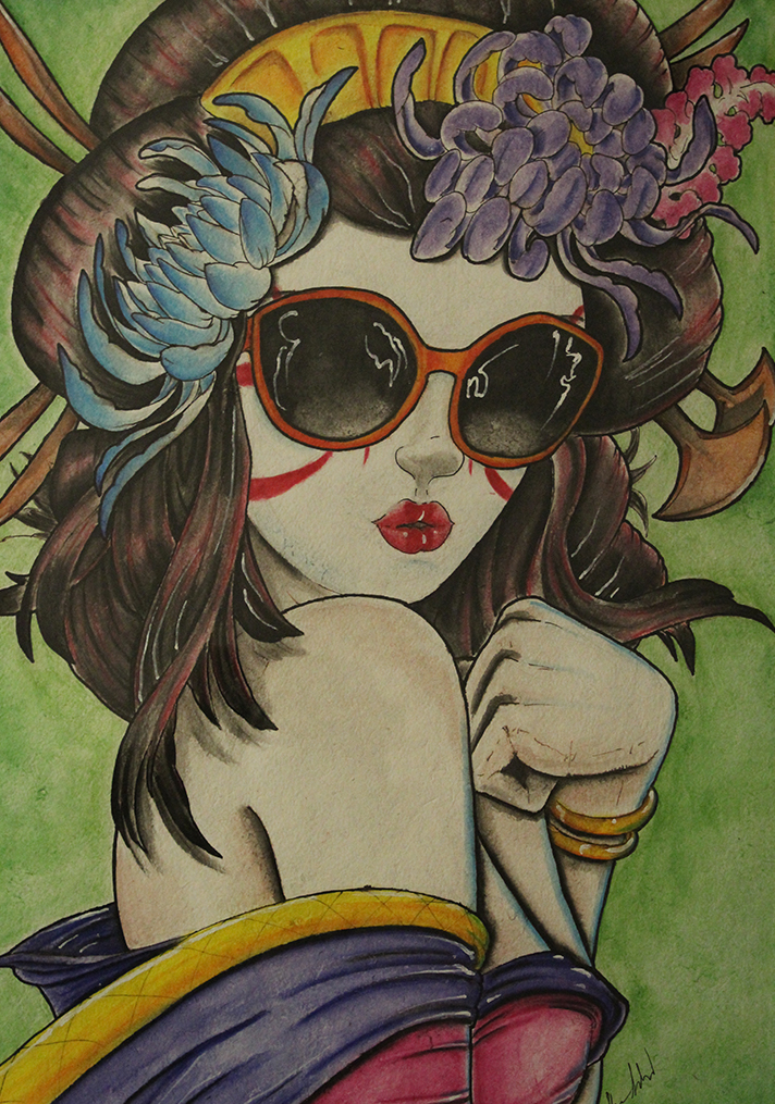Geisha by Shane Smallwood Geisha in Drawing Inspiration by Shane Smallwood