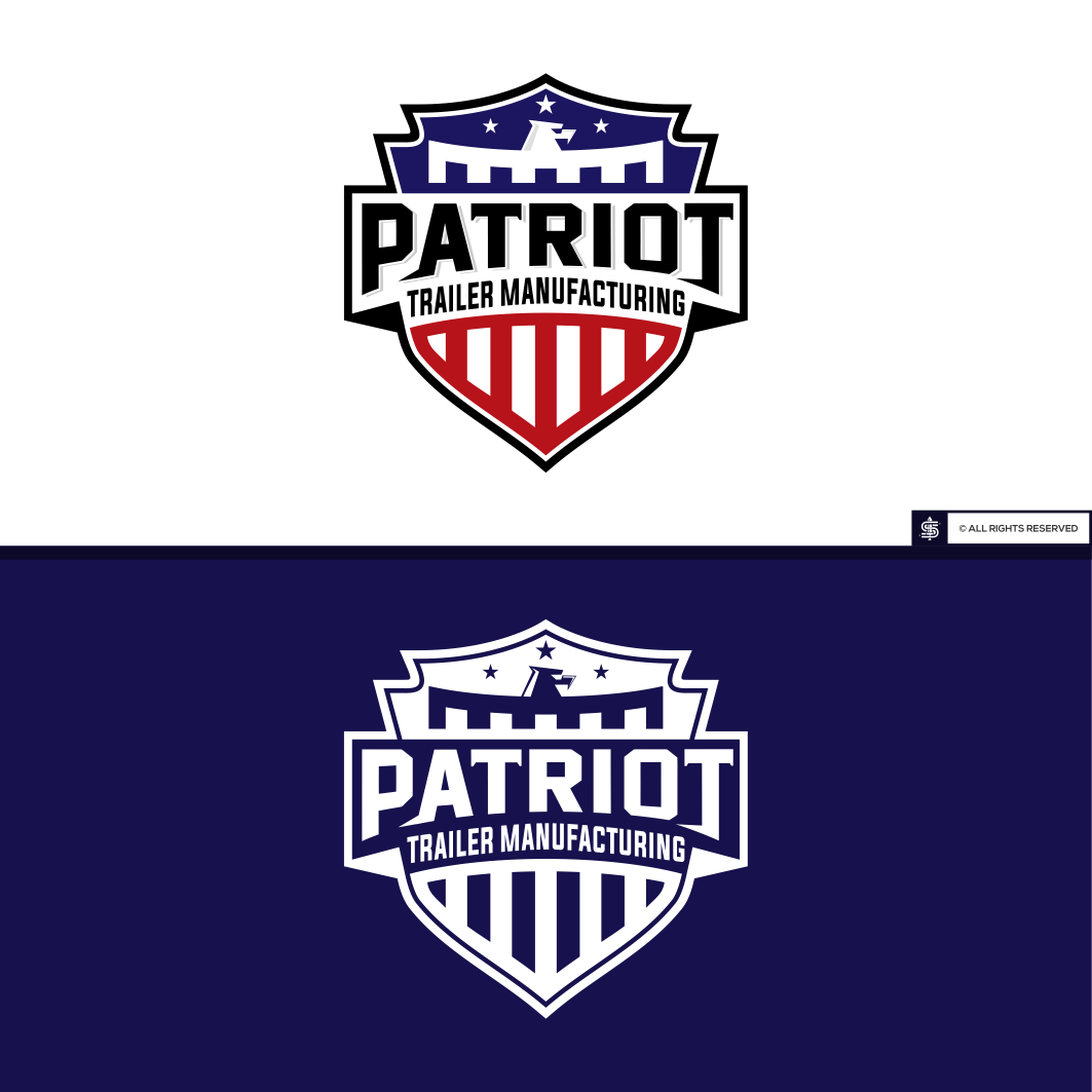 Patriot Trailer Manufacturing by Shactiarts Patriot Trailer Manufacturing in Logo Design Inspiration by Shactiarts