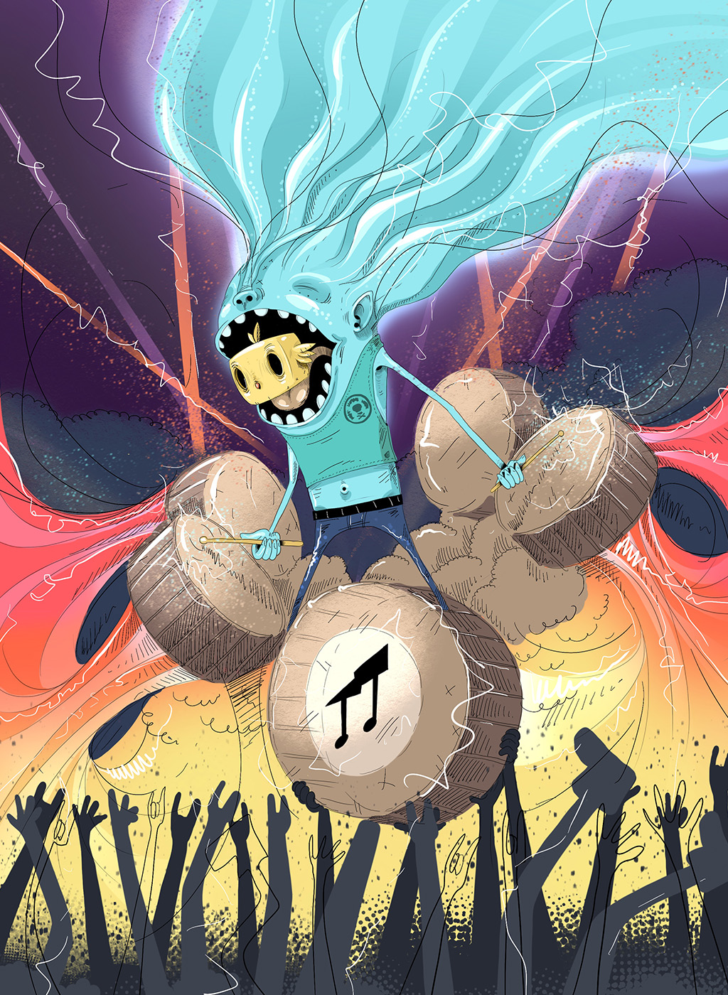 Festival in Illustration and Graphics Inspiration by Ulises Costilla