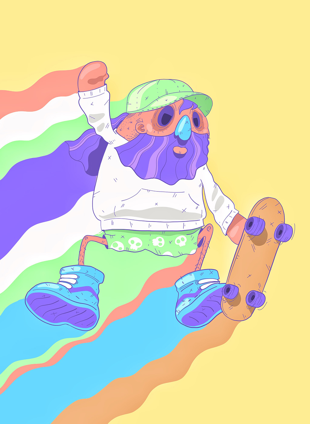 Skating by Ulises Costilla Skating in Illustration and Graphics Inspiration by Ulises Costilla