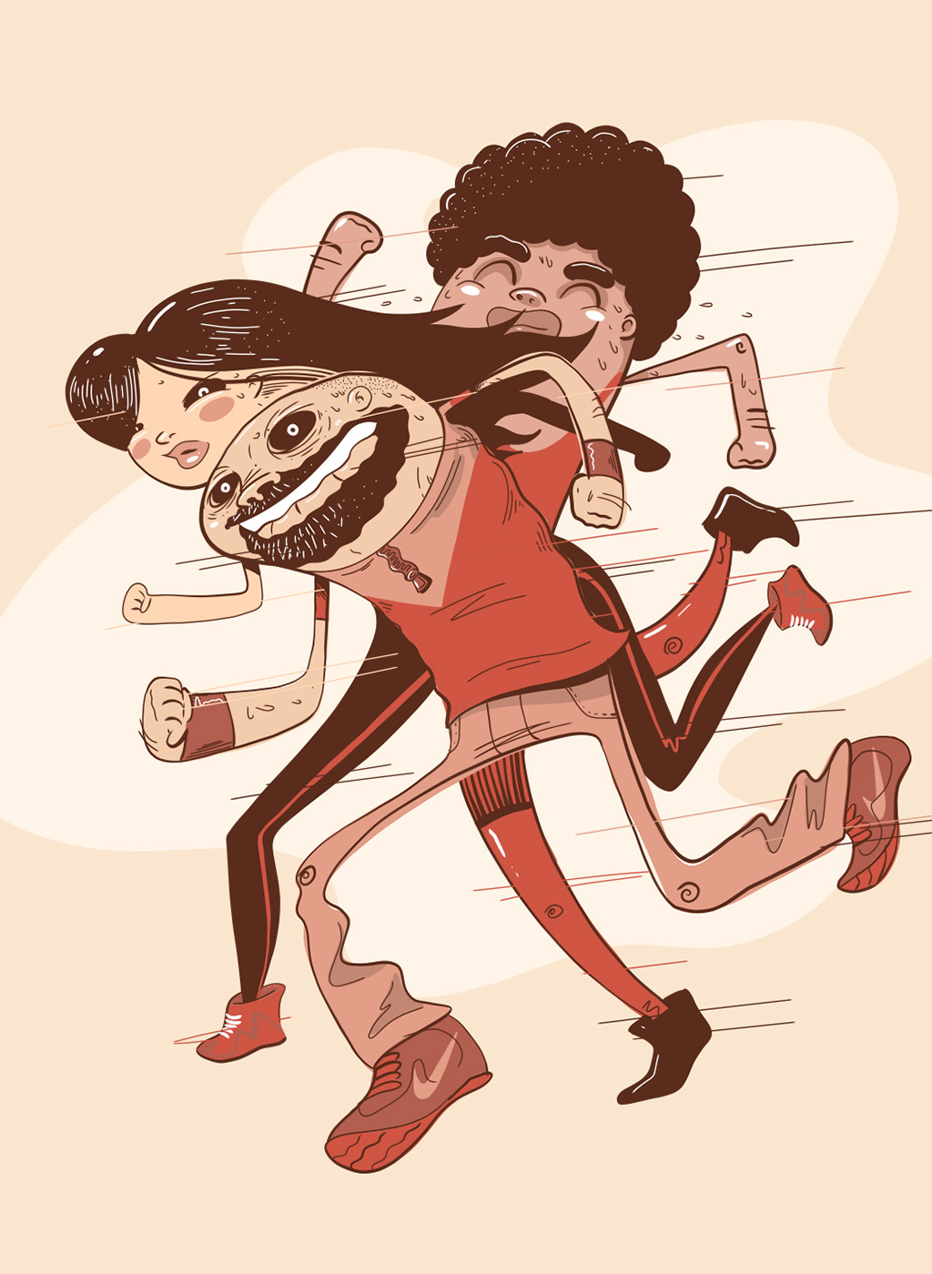 Vintage running by Ulises Costilla Vintage running in Illustration and Graphics Inspiration by Ulises Costilla