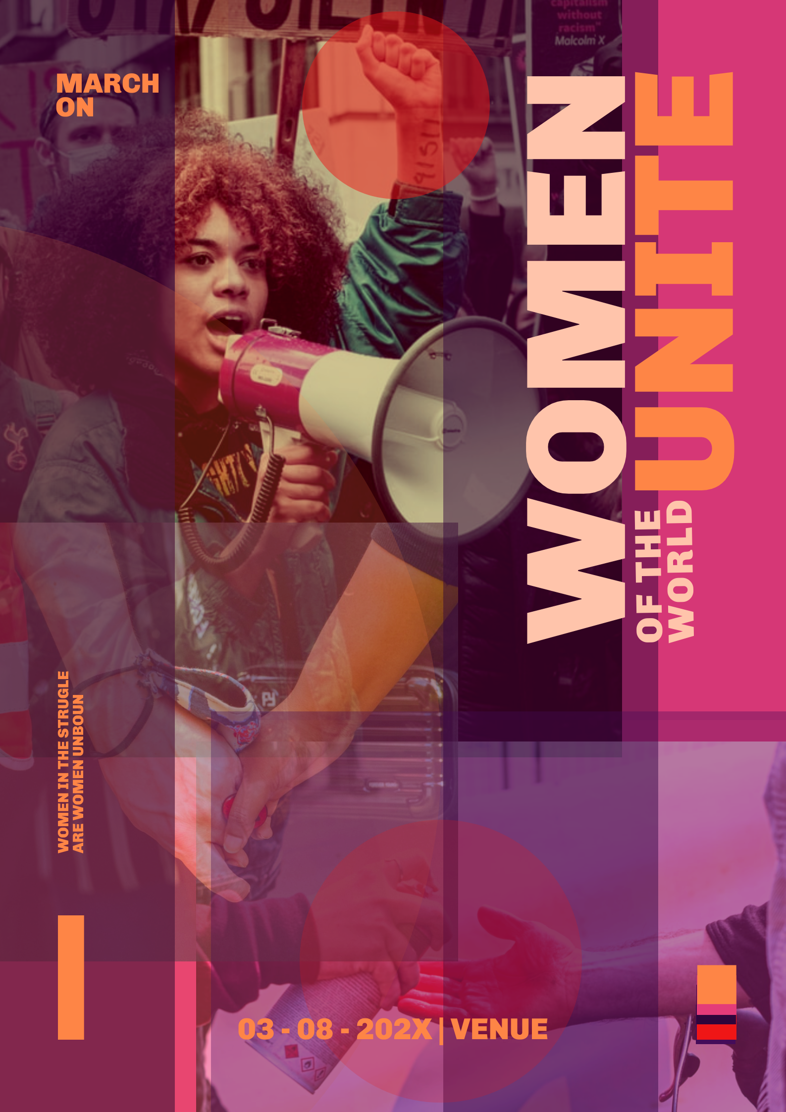 MARCH ON: Intl Women's Day Poster Design by Pat Pobre MARCH ON: Intl Women's Day Poster Design in Poster Design Inspiration by Pat Pobre