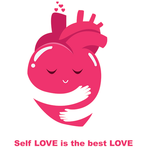 self love is the best love...love yourself 1st HAPPY VA in Illustration and Graphics Inspiration by Nilam Kangude