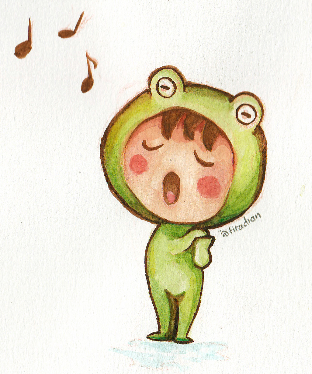 Lil Froggy by Alluphob Lil Froggy in Character & Mascot design Inspiration by Alluphob