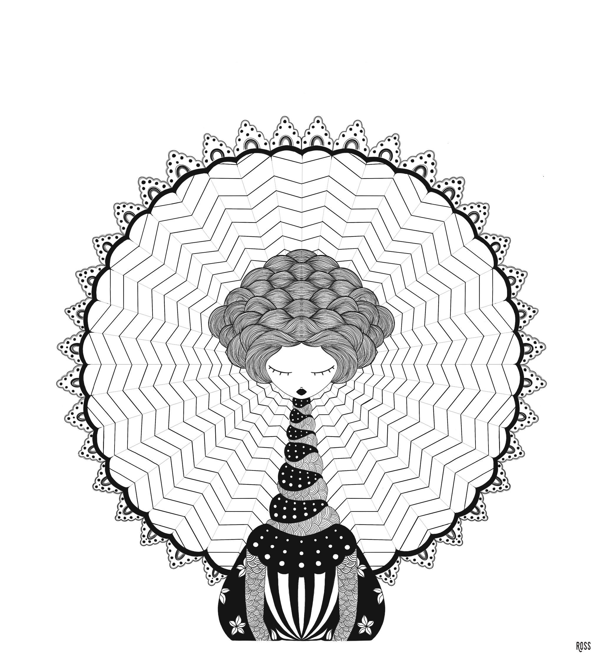 Japanese Winter by Rossella Benevento Japanese Winter in Illustration and Graphics Inspiration by Rossella Benevento