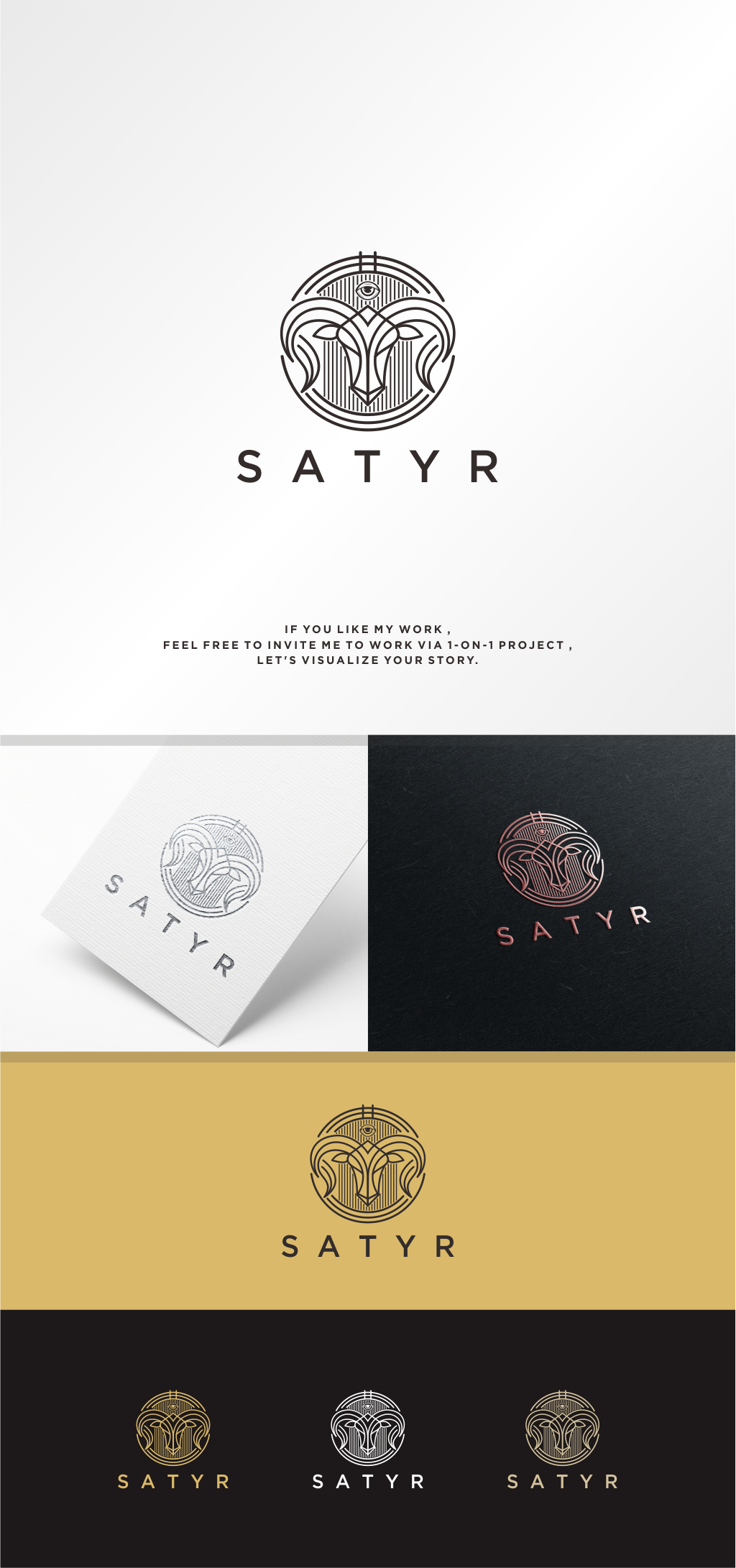 SATYR LOGO DESIGN by Ruciart99 SATYR LOGO DESIGN in Logo Design Inspiration by Ruciart99