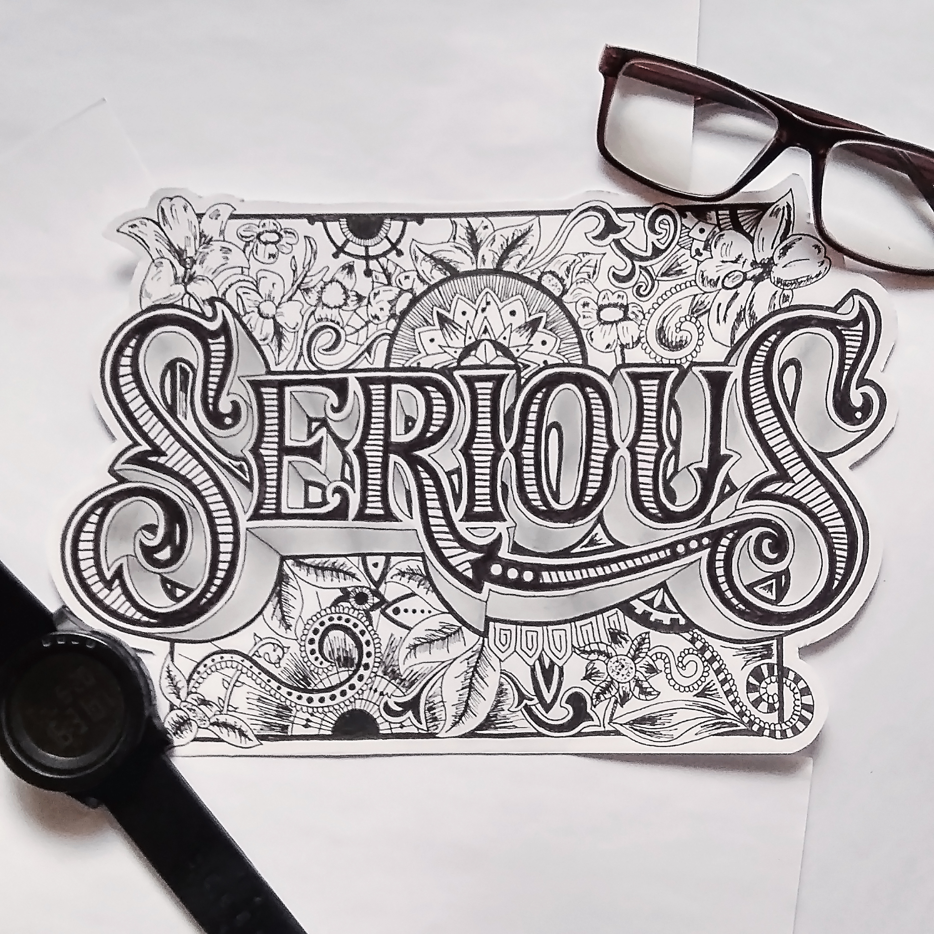 Serious Hand Lettering in Lettering Art Inspiration by Malik Jabbar Ali
