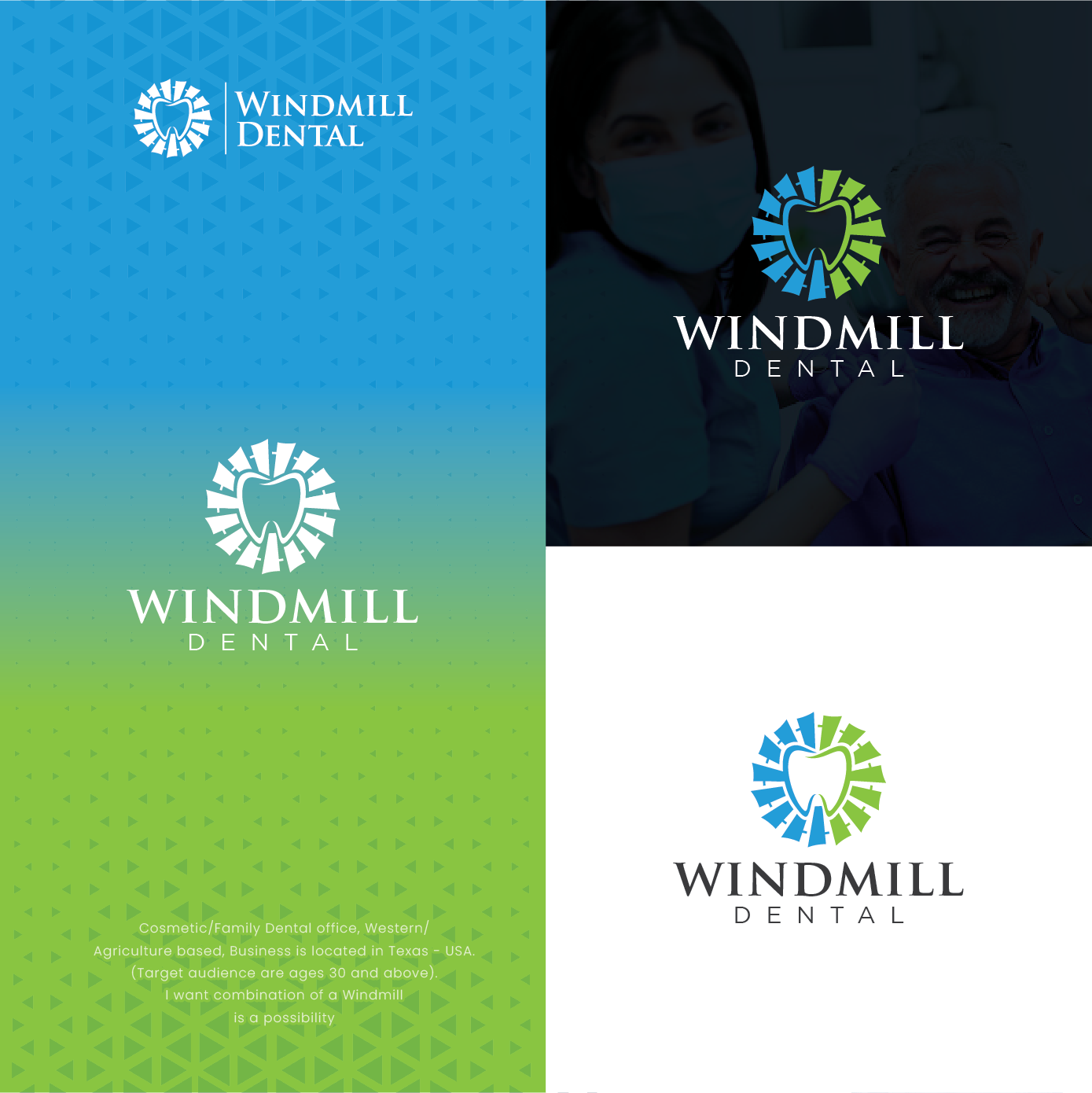 Windmill Dental Logo by MivtaDesign by Mifta Design Windmill Dental Logo by MivtaDesign in Logo Design Inspiration by Mifta Design