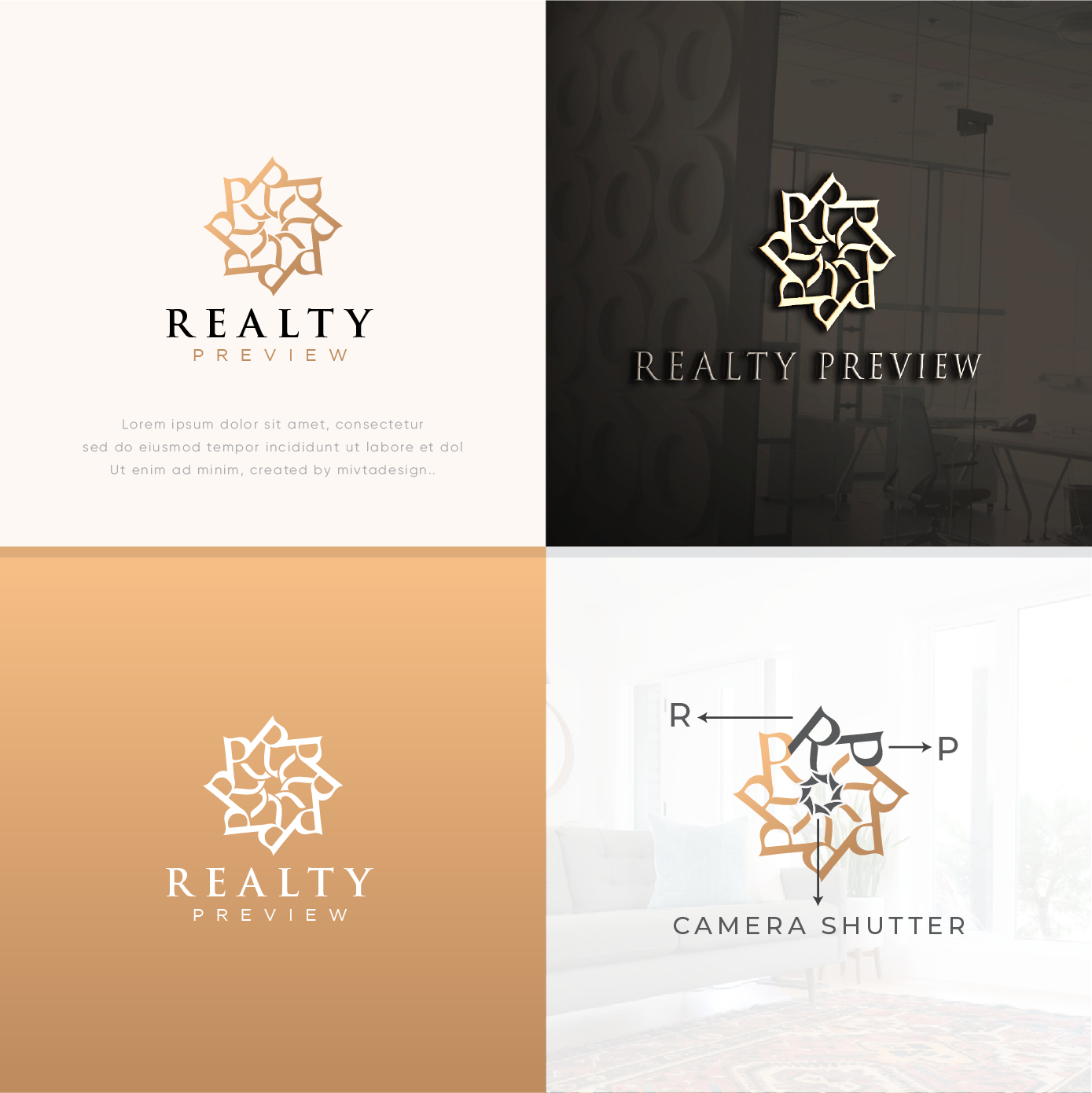 Real Estate Logo - Realty Preview by Mivta Design in Logo Design Inspiration by Mifta Design