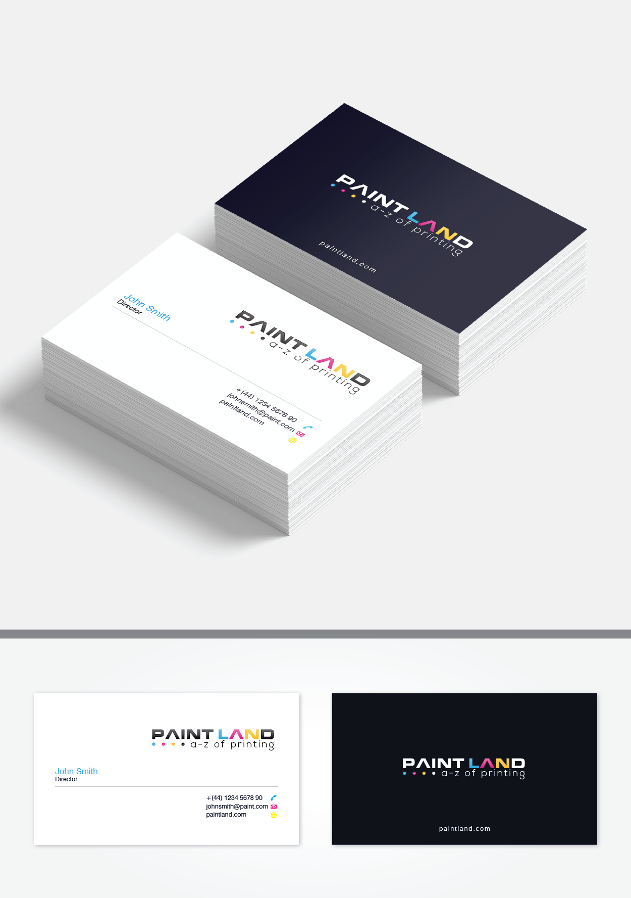 BUSINESS CARD for PAINTLAND in Business Card Design Inspiration by Mifta Design