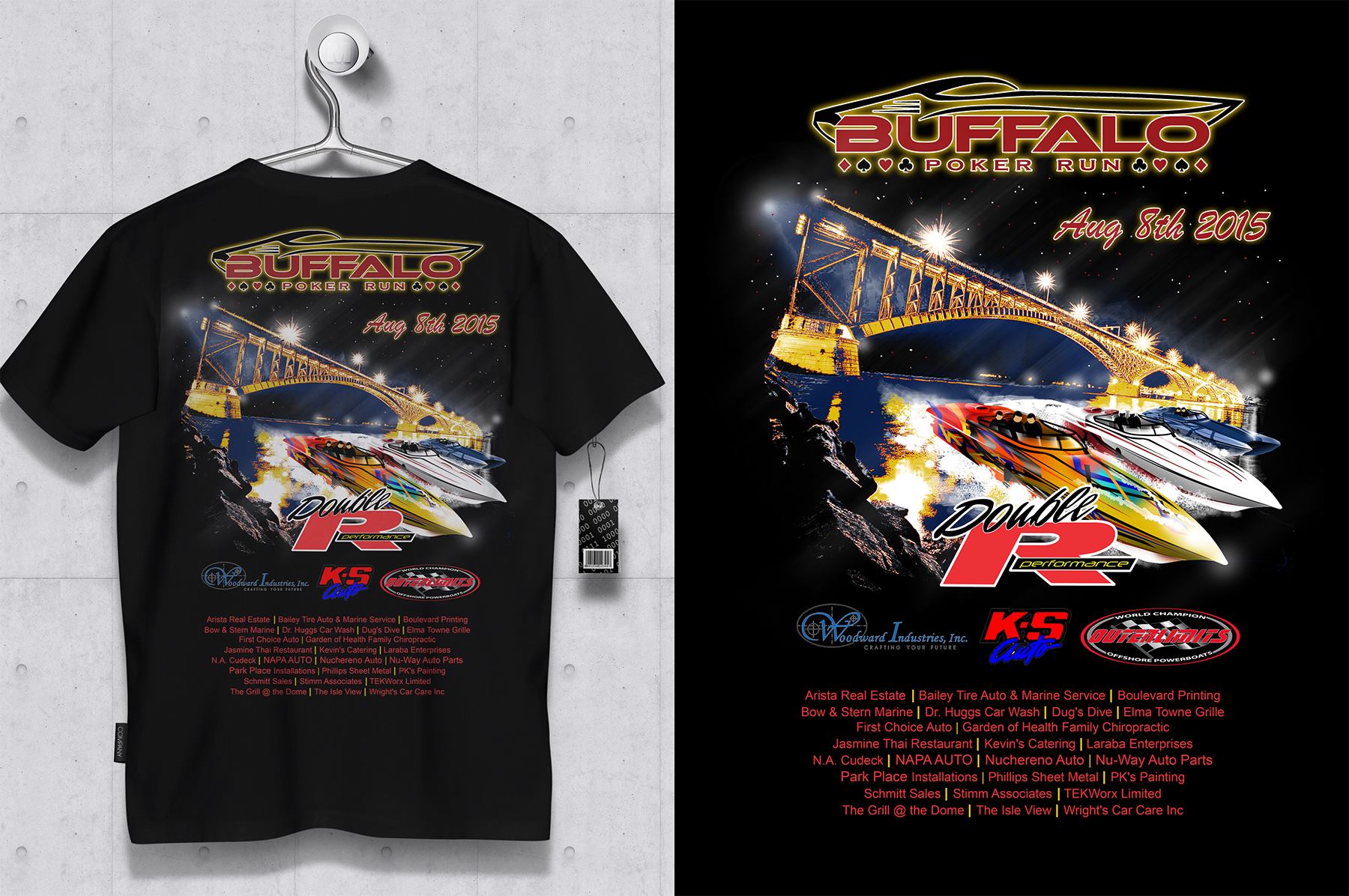 T Shirt Design For BUFFALO POKER RUN Event in T-Shirt Design Inspiration by Handy Iqbal Yamakawa