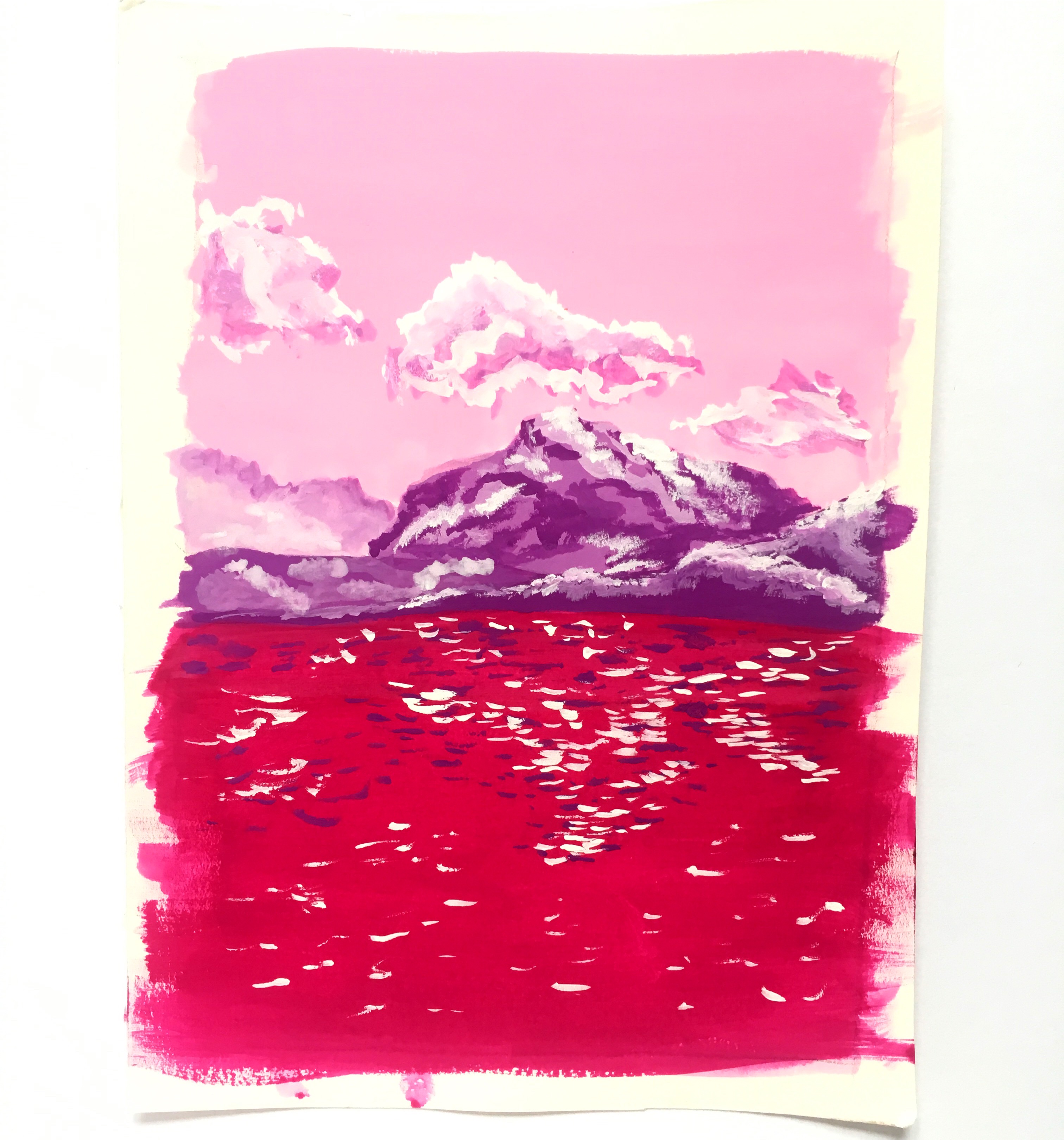 Purple mountain by Raeesa Harriott Purple mountain in Illustration and Graphics Inspiration by Raeesa Harriott