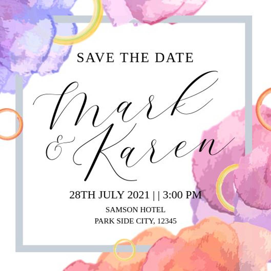 Wedding Invitation Design in Invitation Card Design Inspiration by Ma Cecille Kathleen Bete
