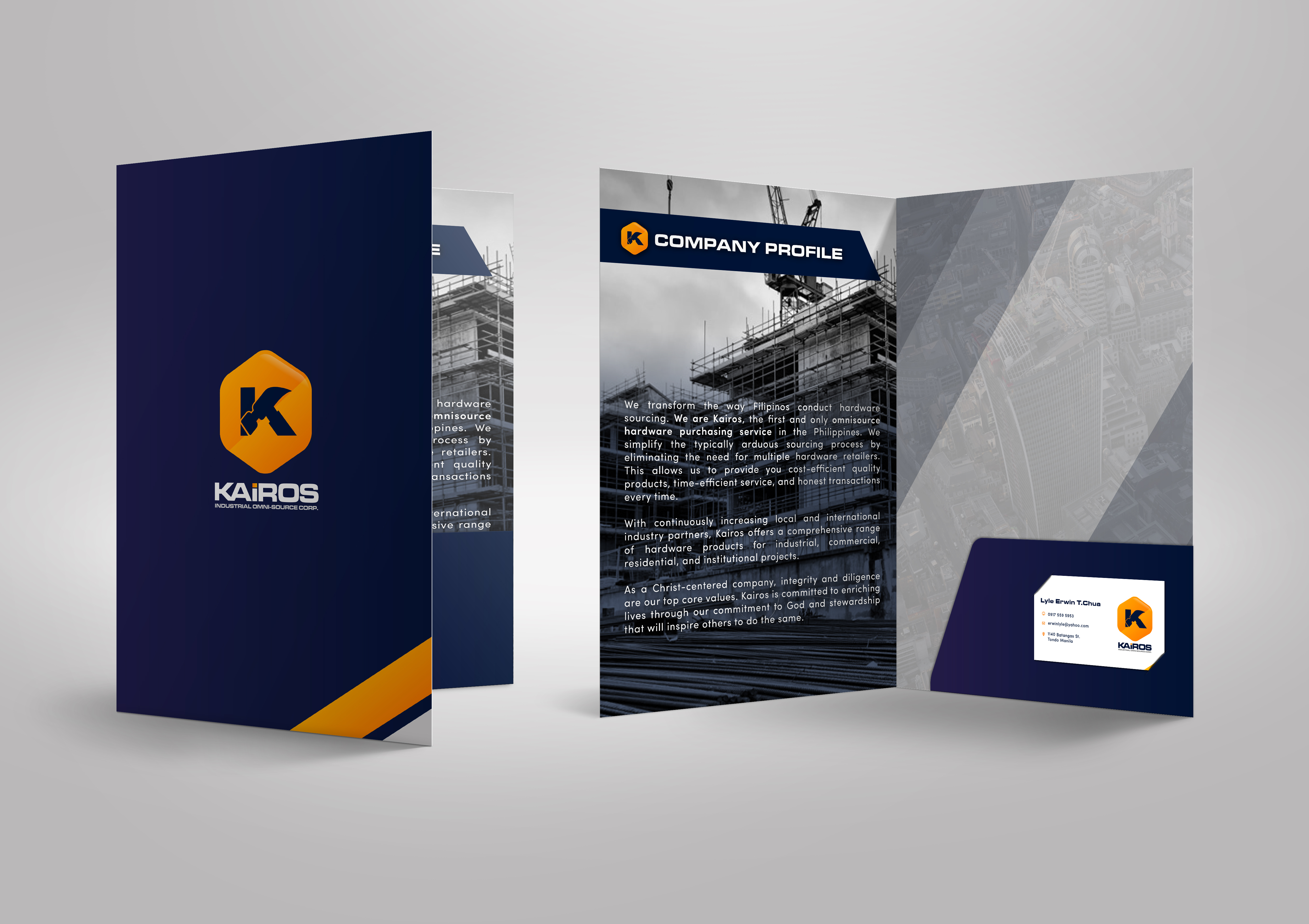 Kairos Folder Design in Brochure Design Inspiration by Z Creative